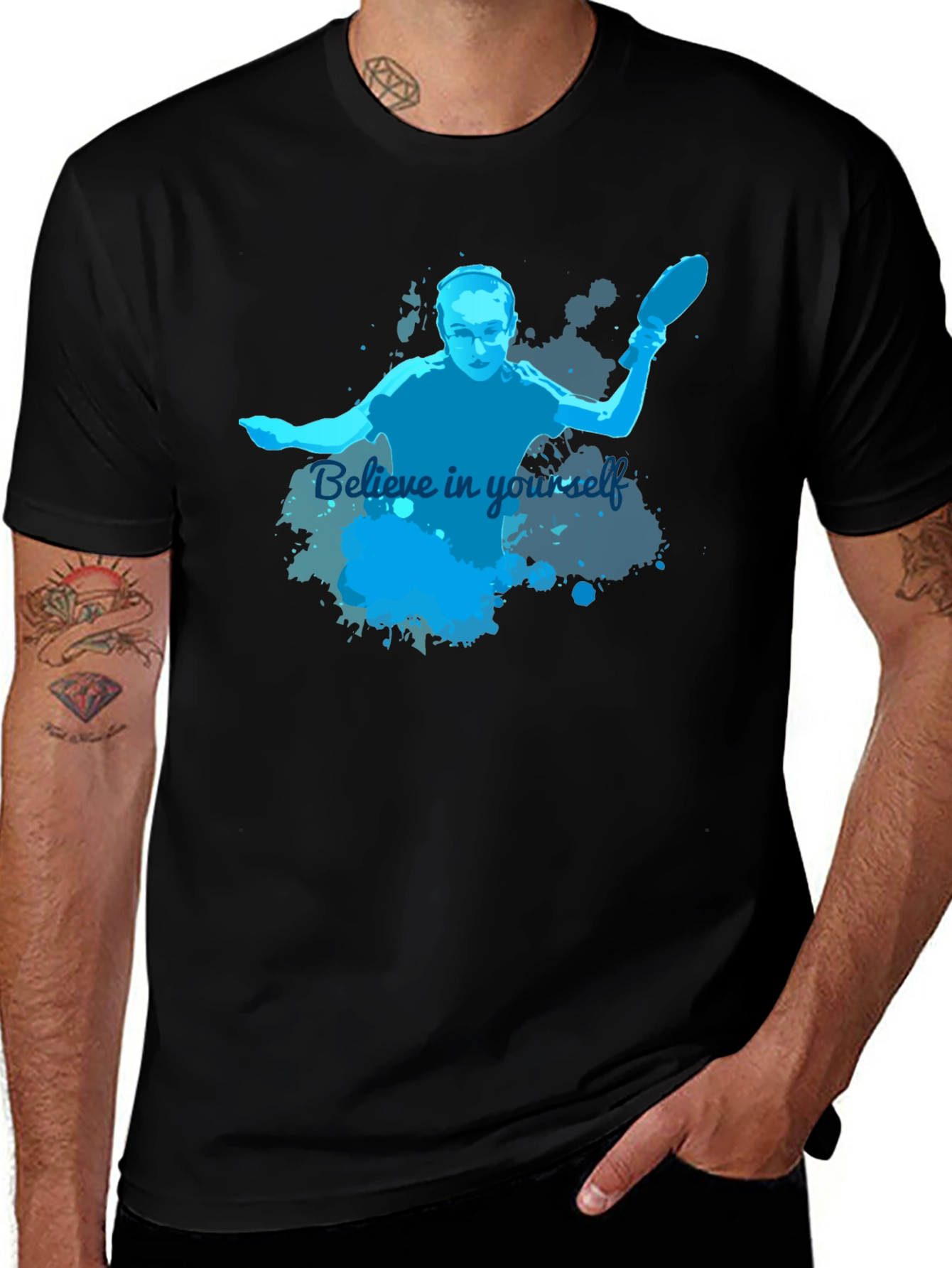 Believe In Yourself Table Tennis Player T-Shirt