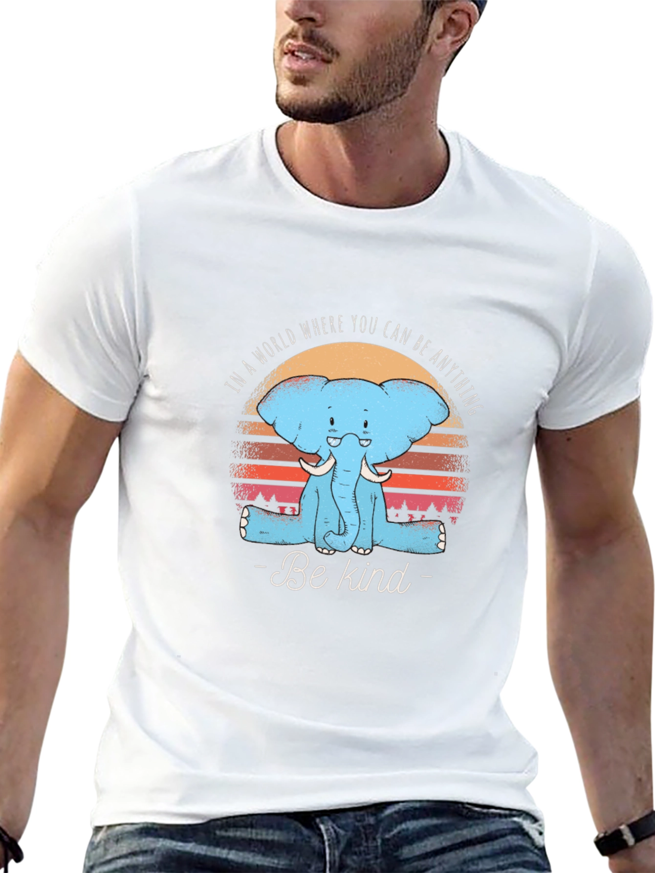 Be Kind Elephant Graphic T-Shirt