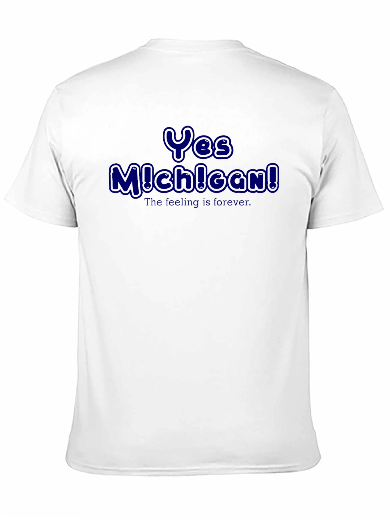 Yes Michigan! Black Graphic T-Shirt for Men