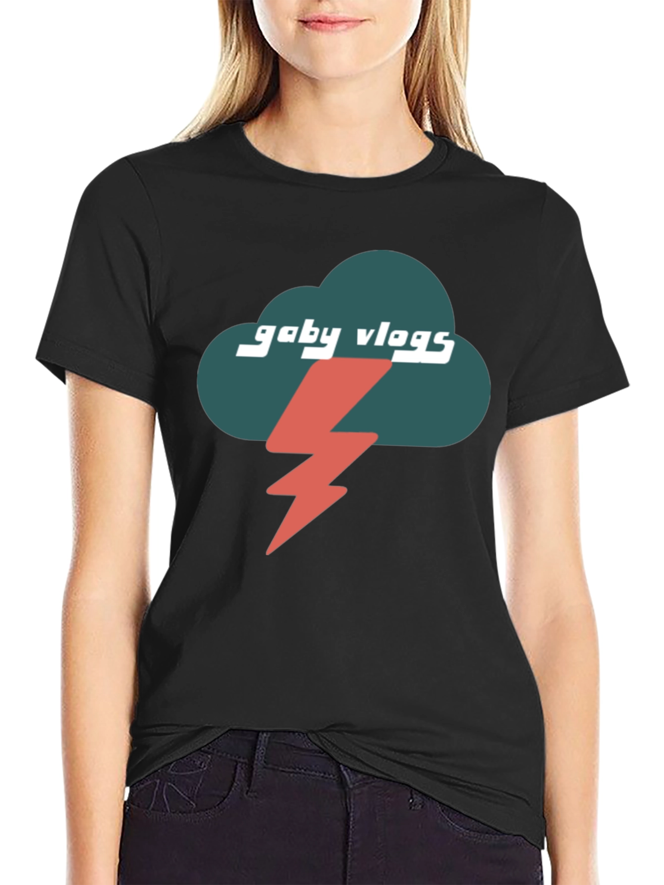 Gaby Vlogs T-Shirt - Storm Cloud Design