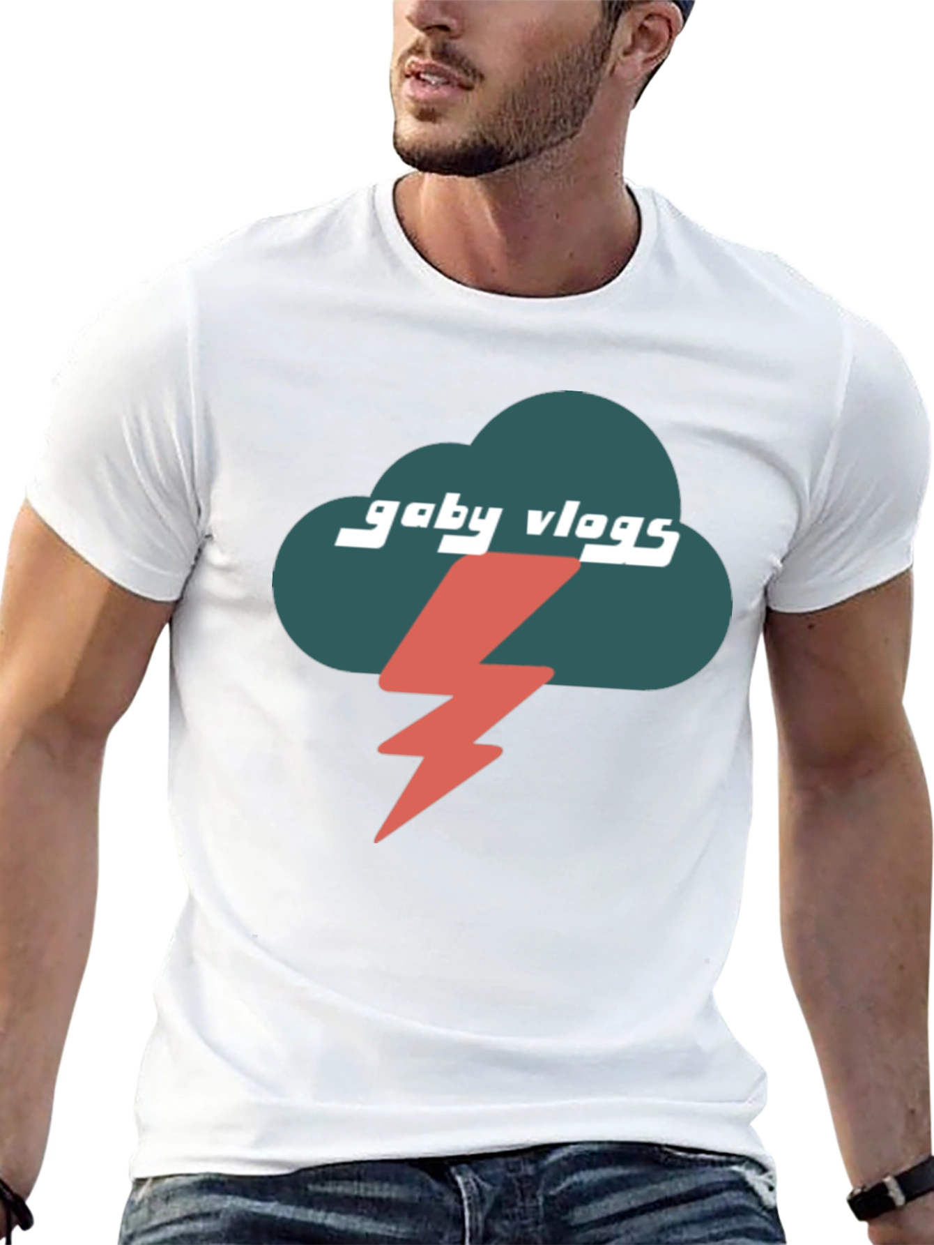 Gaby Vlogs T-Shirt - Storm Cloud Design