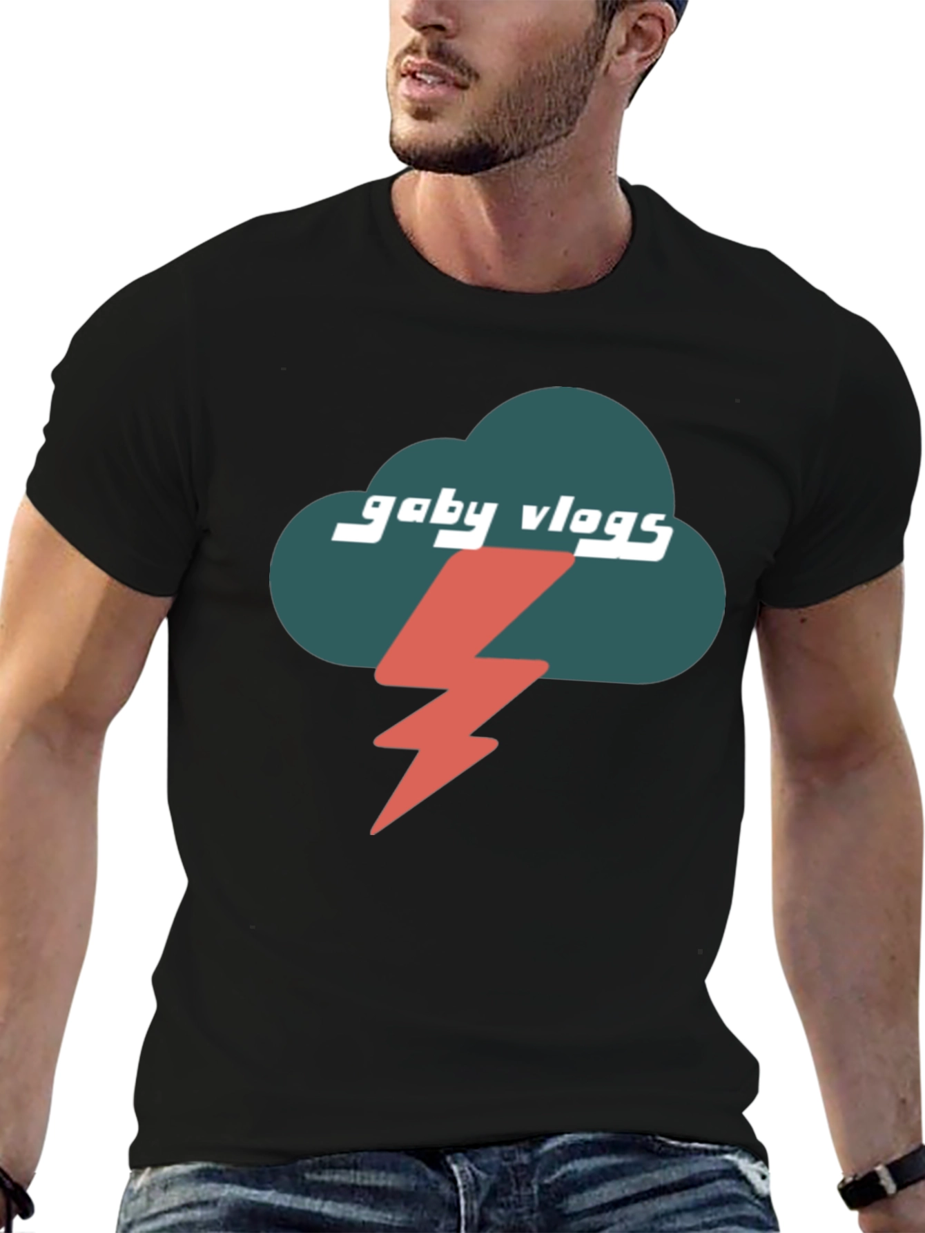 Gaby Vlogs T-Shirt - Storm Cloud Design