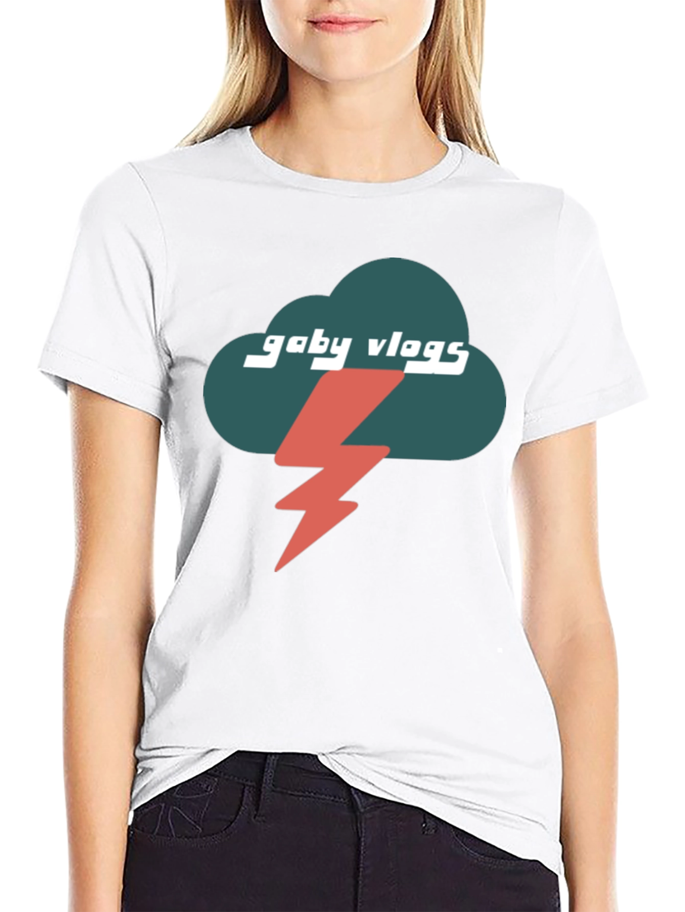 Gaby Vlogs T-Shirt - Storm Cloud Design