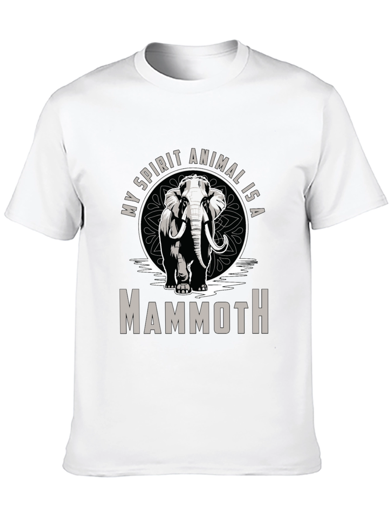 Mammoth Spirit Animal T-Shirt - Black