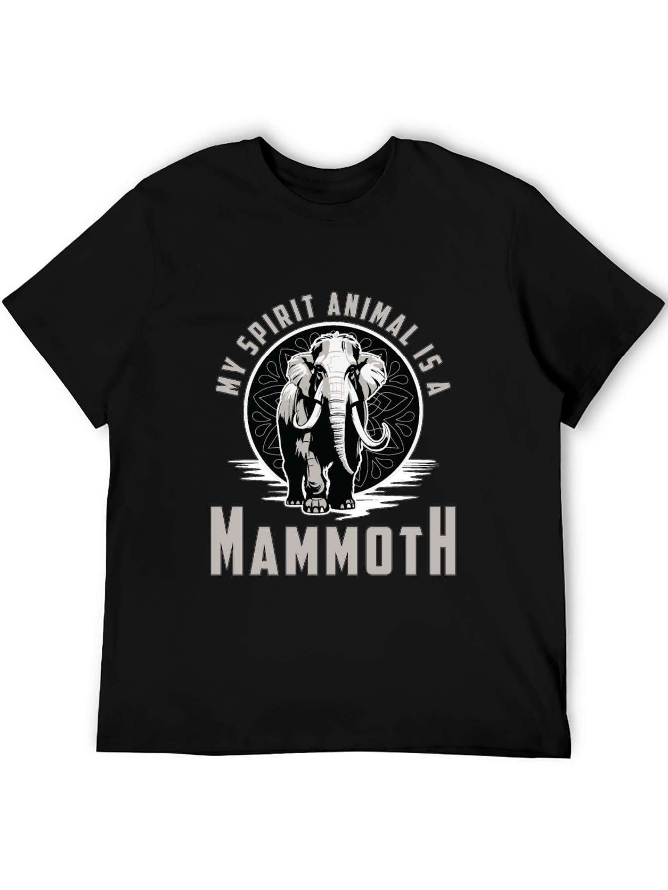 Mammoth Spirit Animal T-Shirt - Black