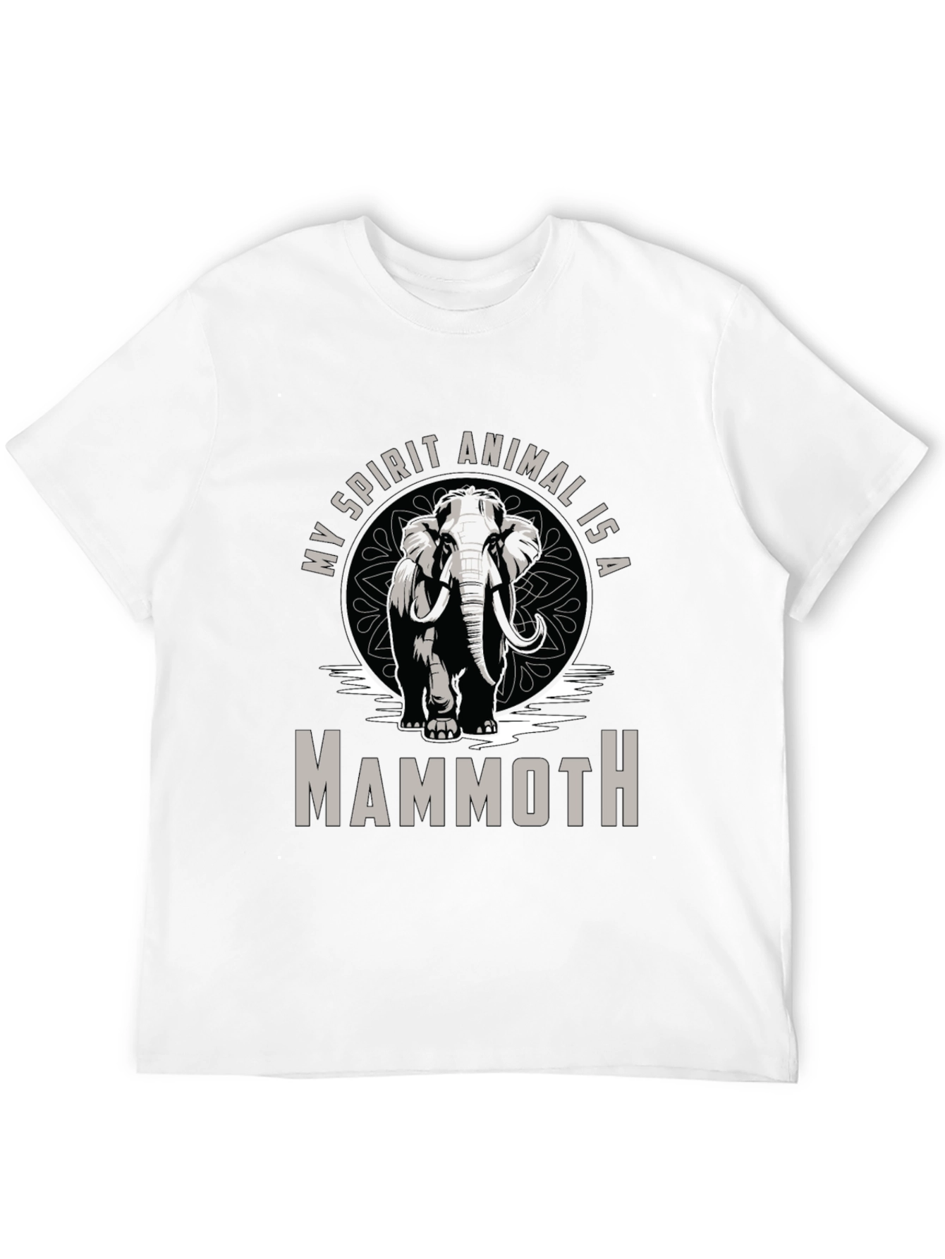 Mammoth Spirit Animal T-Shirt - Black