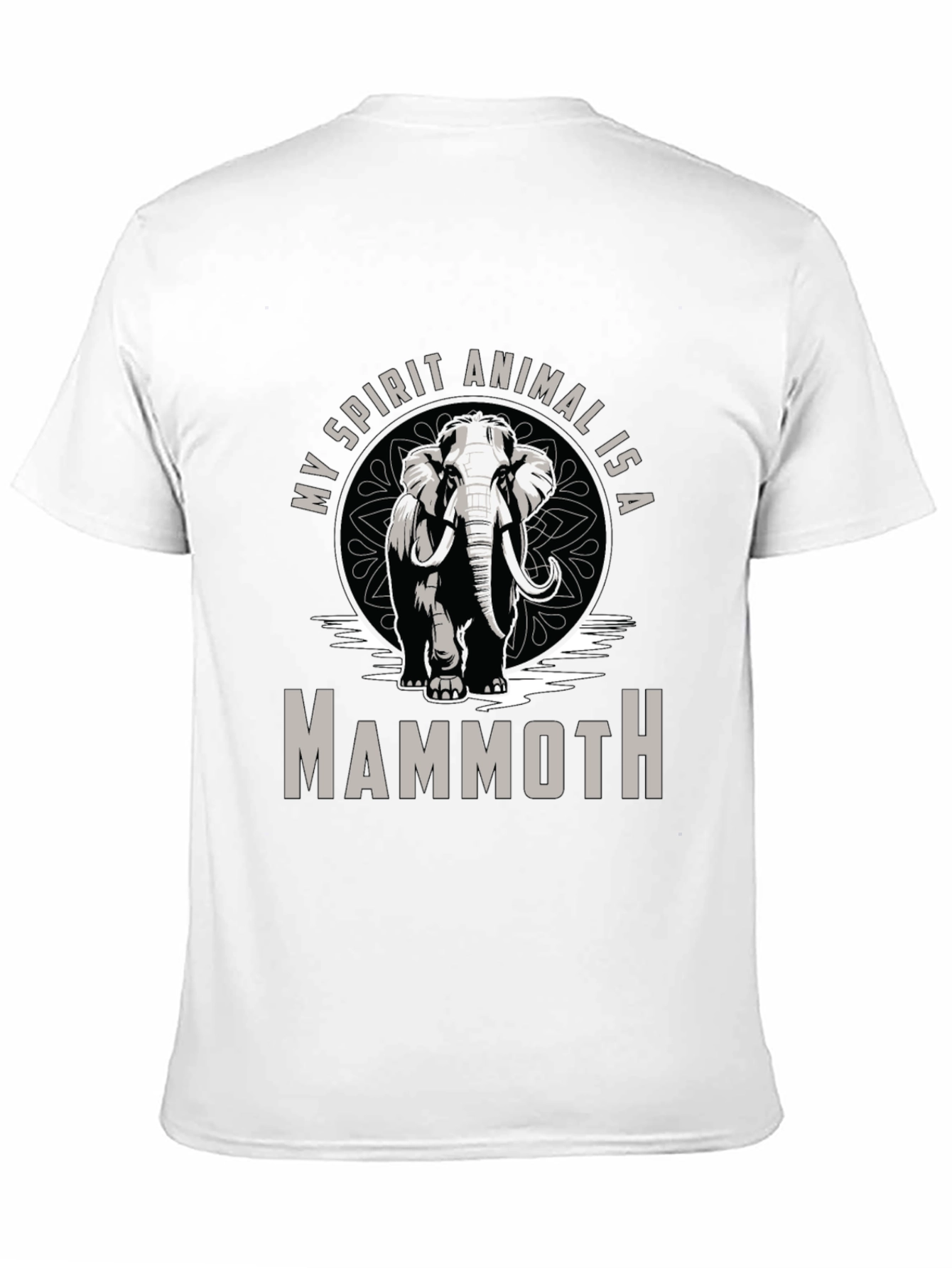 Mammoth Spirit Animal T-Shirt - Black