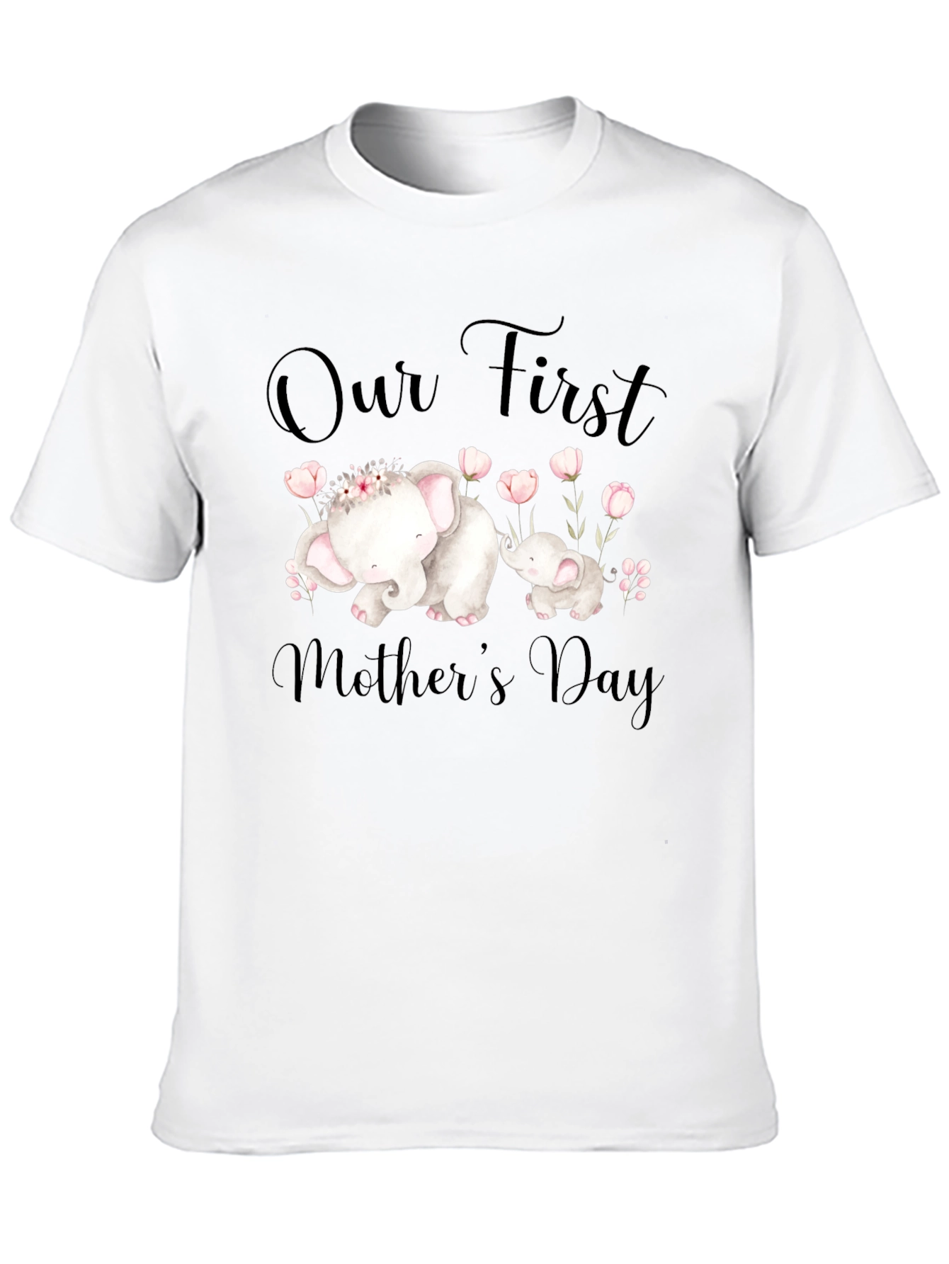 Mothers Day Elephant Graphic Tee
