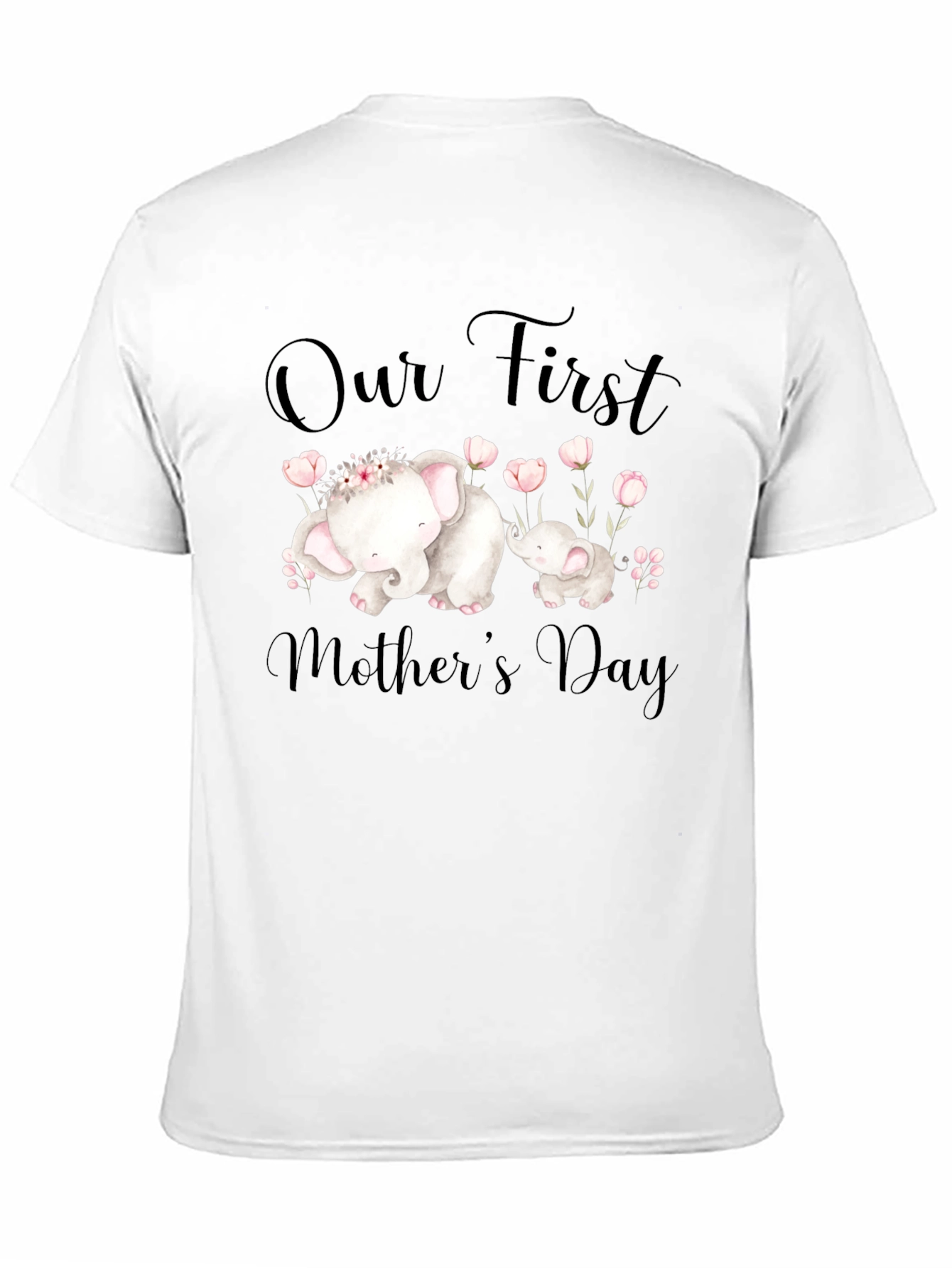 Mothers Day Elephant Graphic Tee