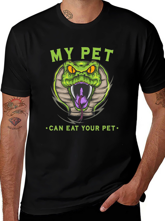 My Pet Snake T-Shirt - Can Eat Your Pet Funny Tee