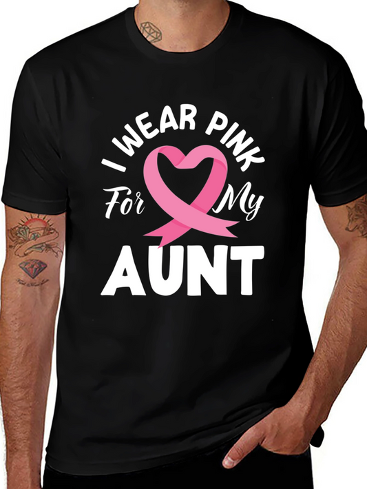 I Wear Pink For My Aunt Breast Cancer Awareness T-Shirt