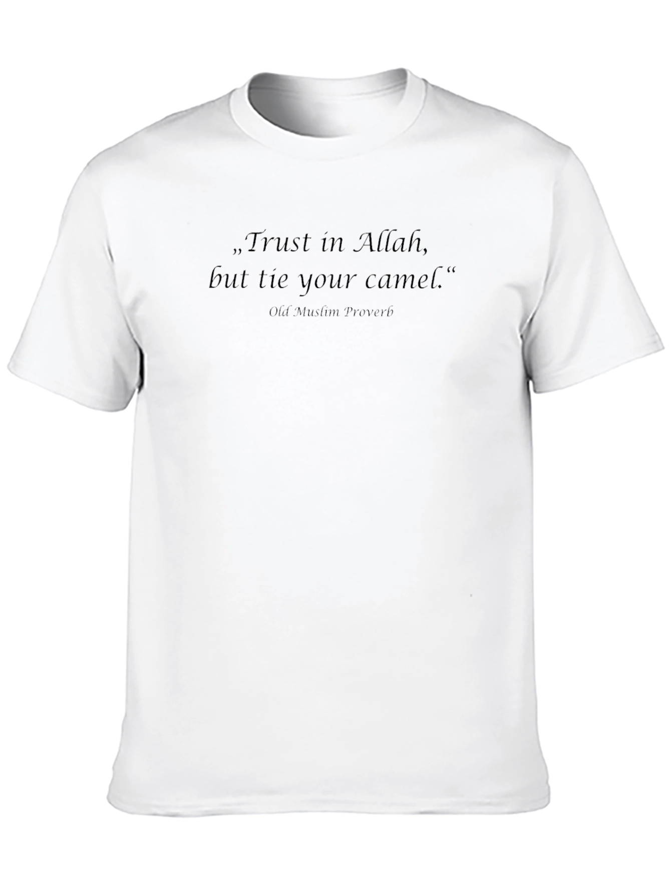 Trust in Allah Black T-Shirt