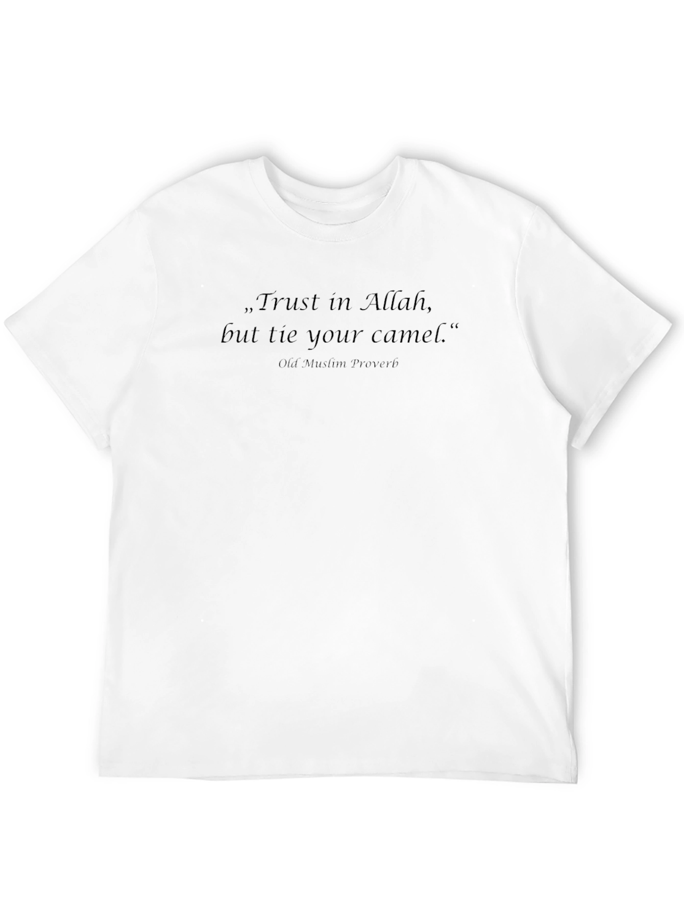 Trust in Allah Black T-Shirt