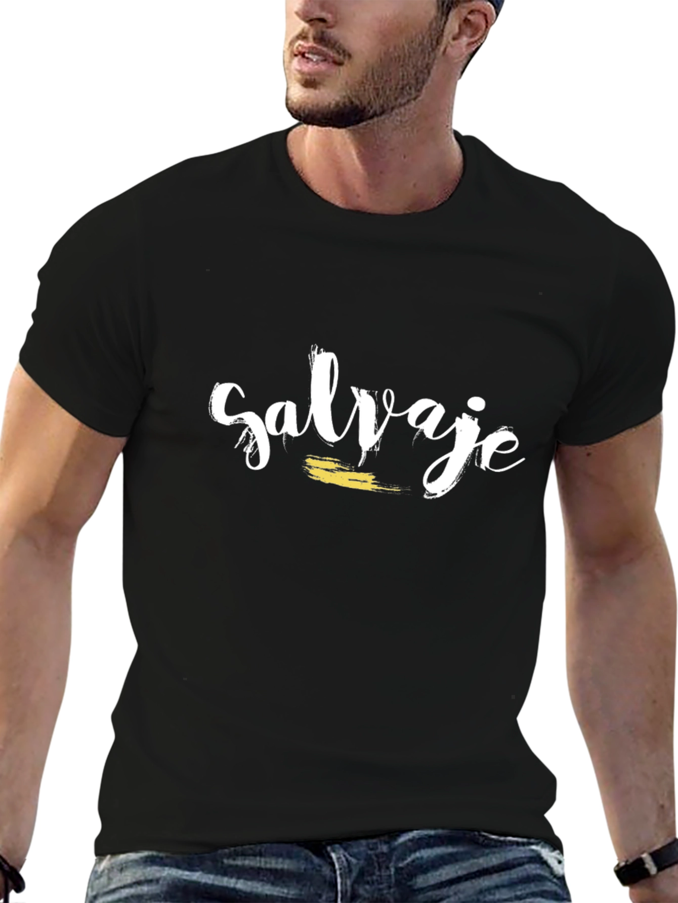 Salvaje Graphic Tee - Black Cotton T-Shirt