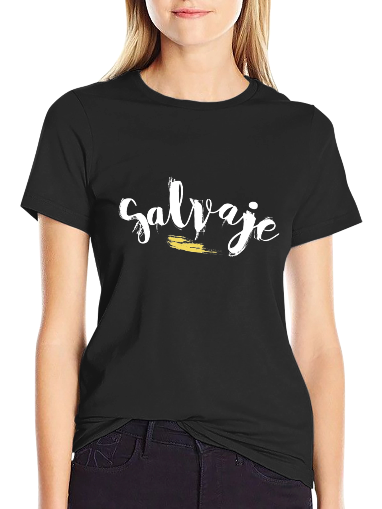 Salvaje Graphic Tee - Black Cotton T-Shirt