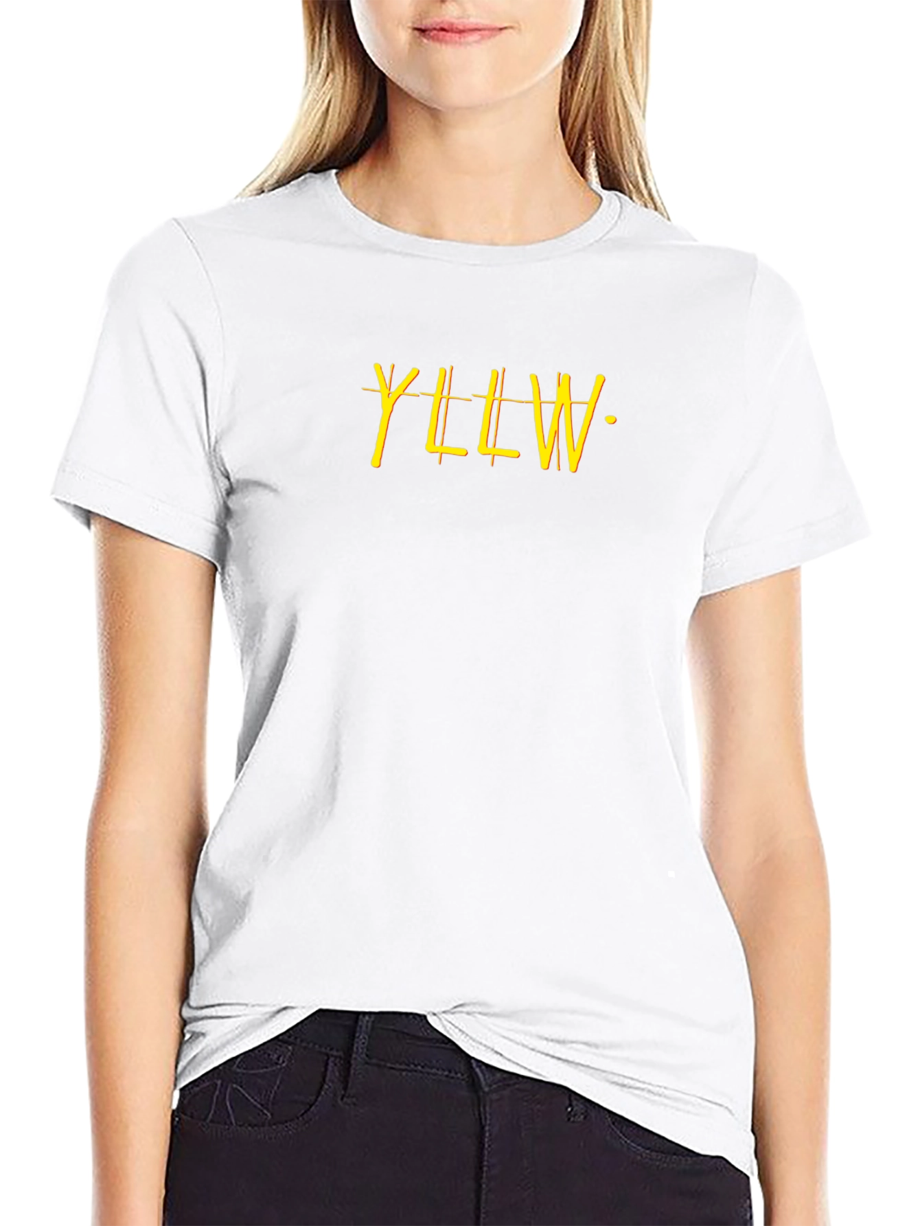 YLLW Graphic Tee - Stylish Black Cotton T-Shirt