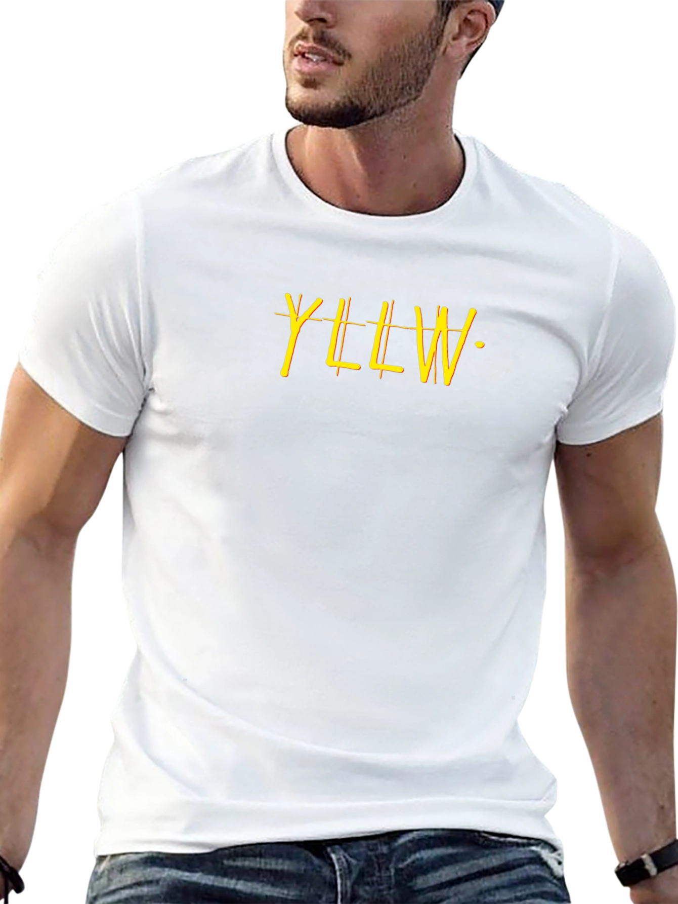 YLLW Graphic Tee - Stylish Black Cotton T-Shirt