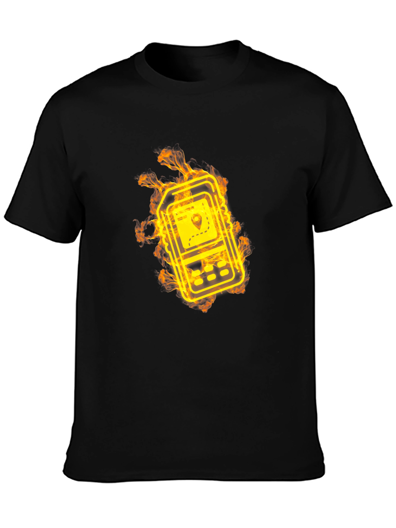 Fiery GPS Navigator Graphic T-Shirt