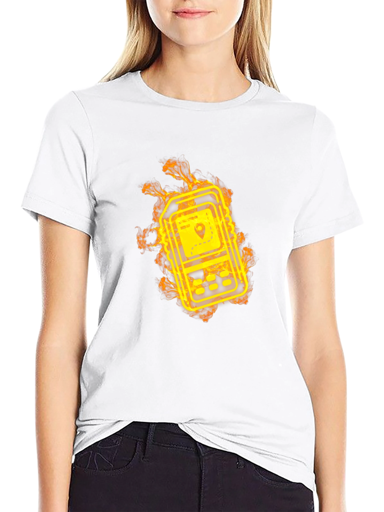 Fiery GPS Navigator Graphic T-Shirt