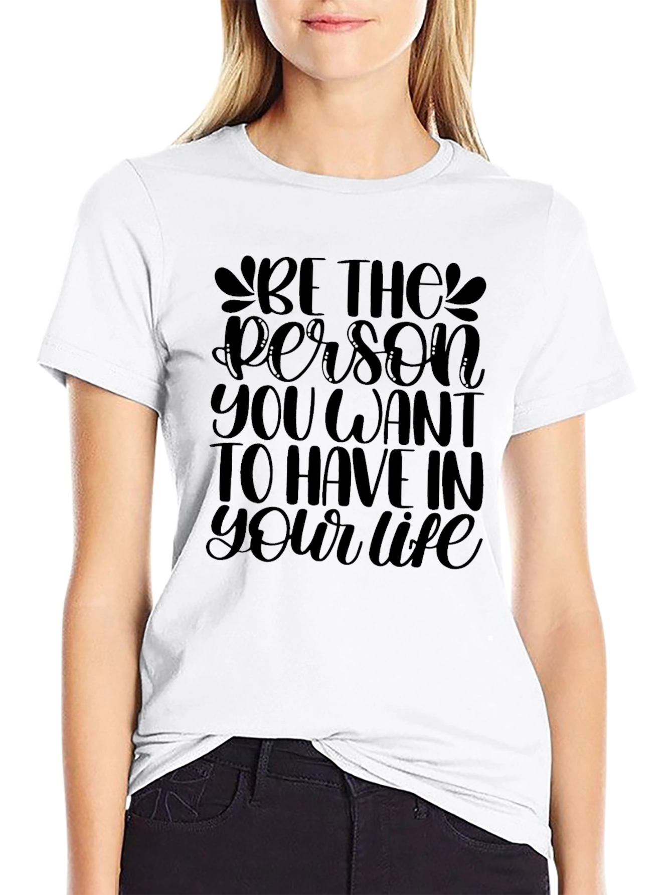 Be the Person Black Graphic Tee