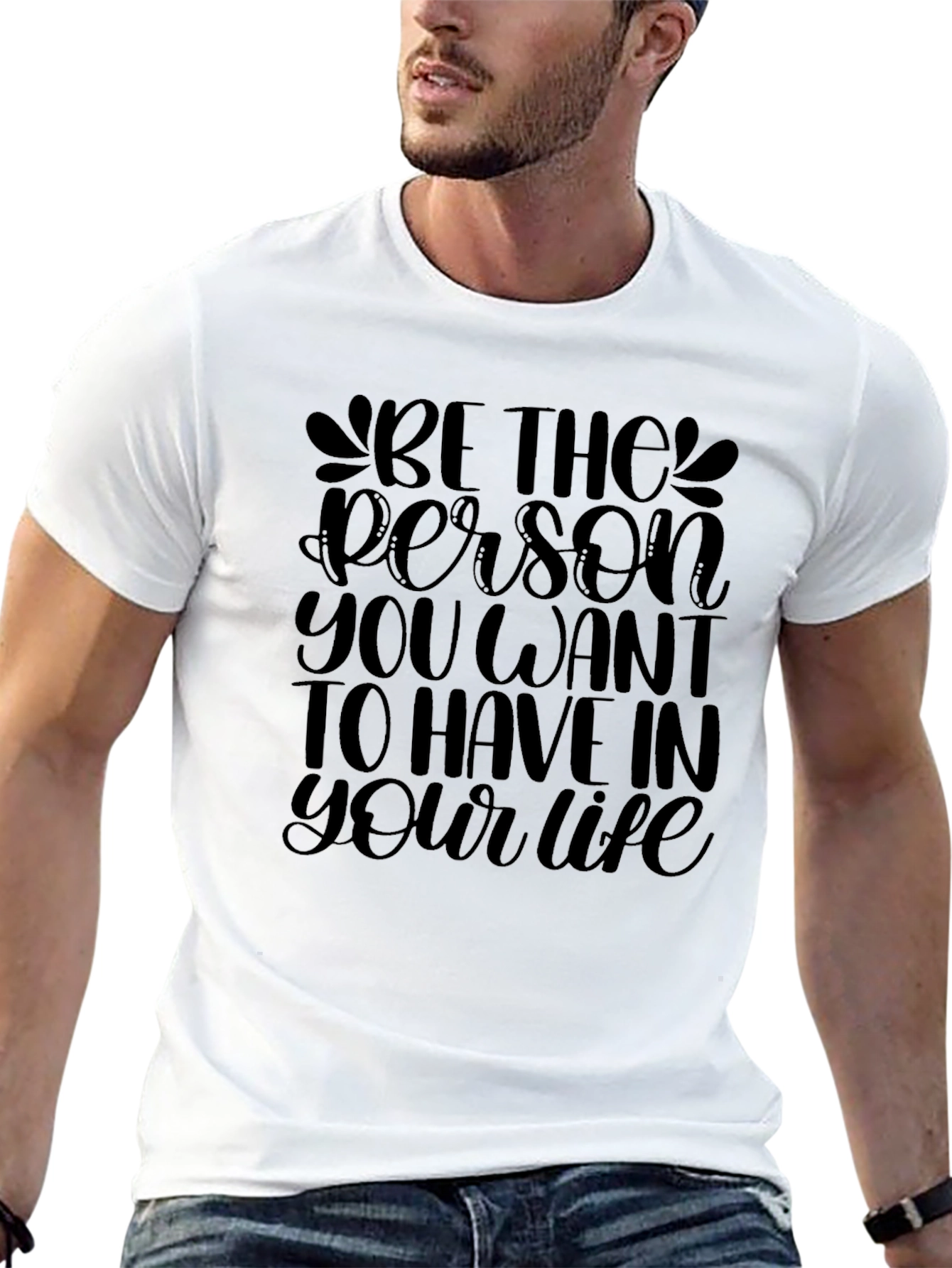 Be the Person Black Graphic Tee