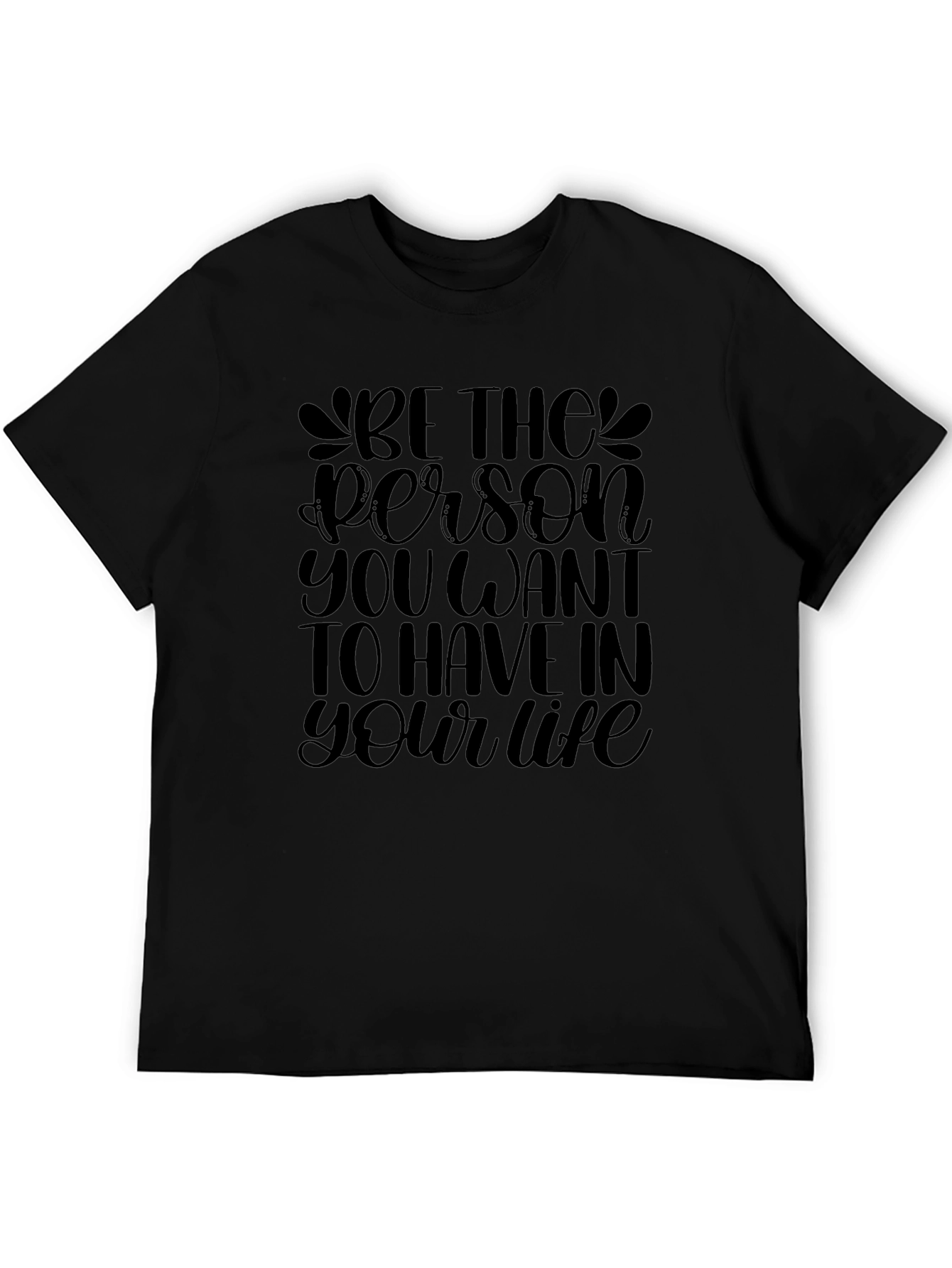 Be the Person Black Graphic Tee