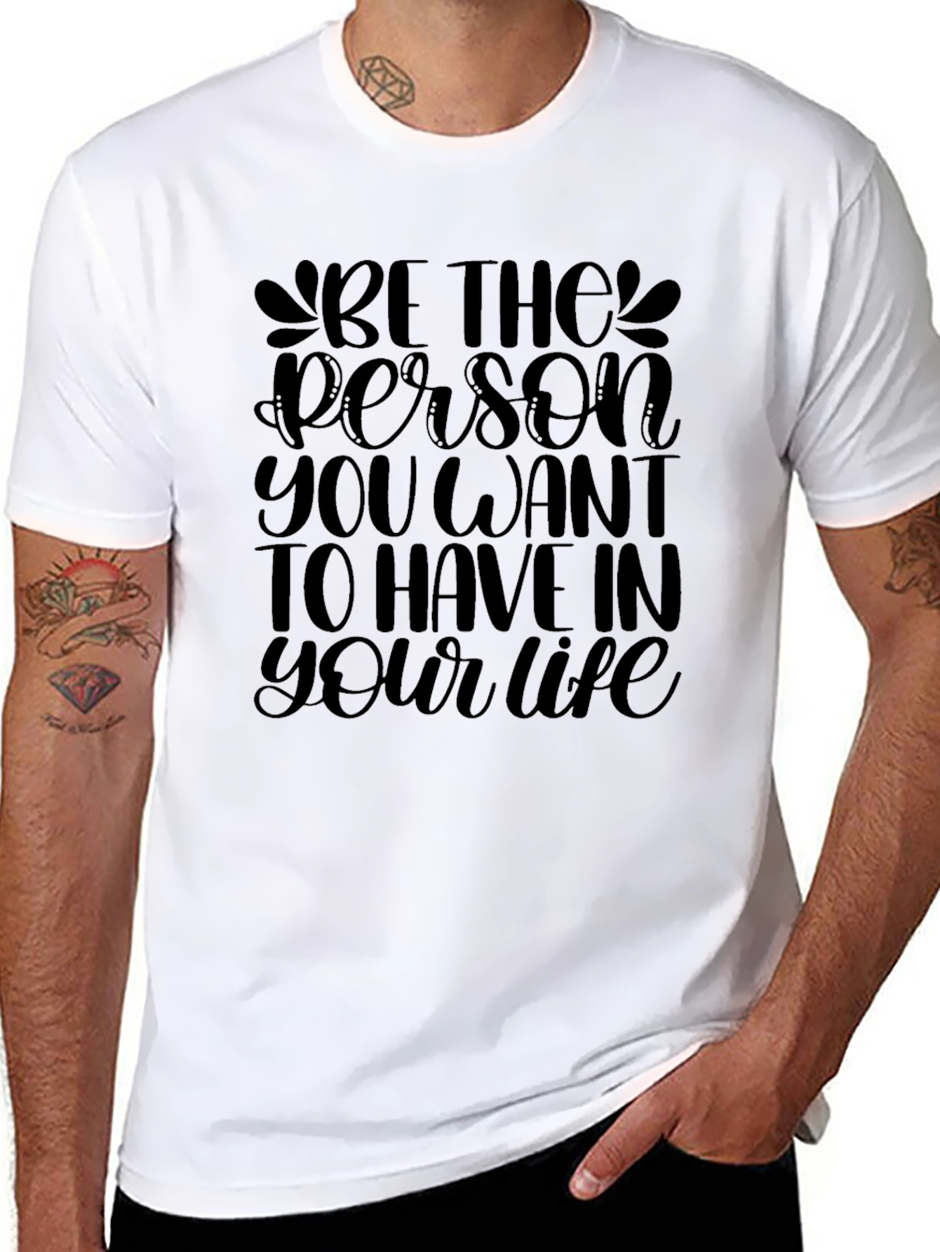 Be the Person Black Graphic Tee