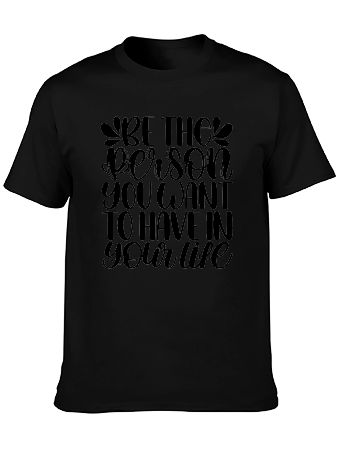 Be the Person Black Graphic Tee