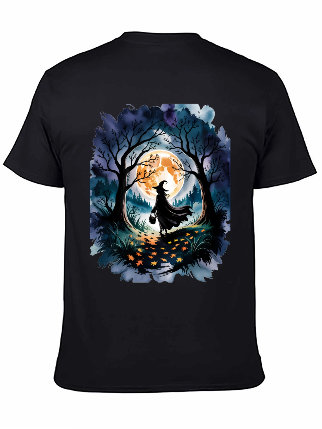 Halloween Witch Forest Graphic Tee