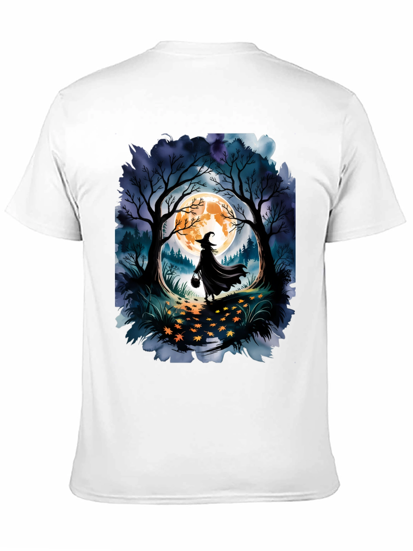 Halloween Witch Forest Graphic Tee