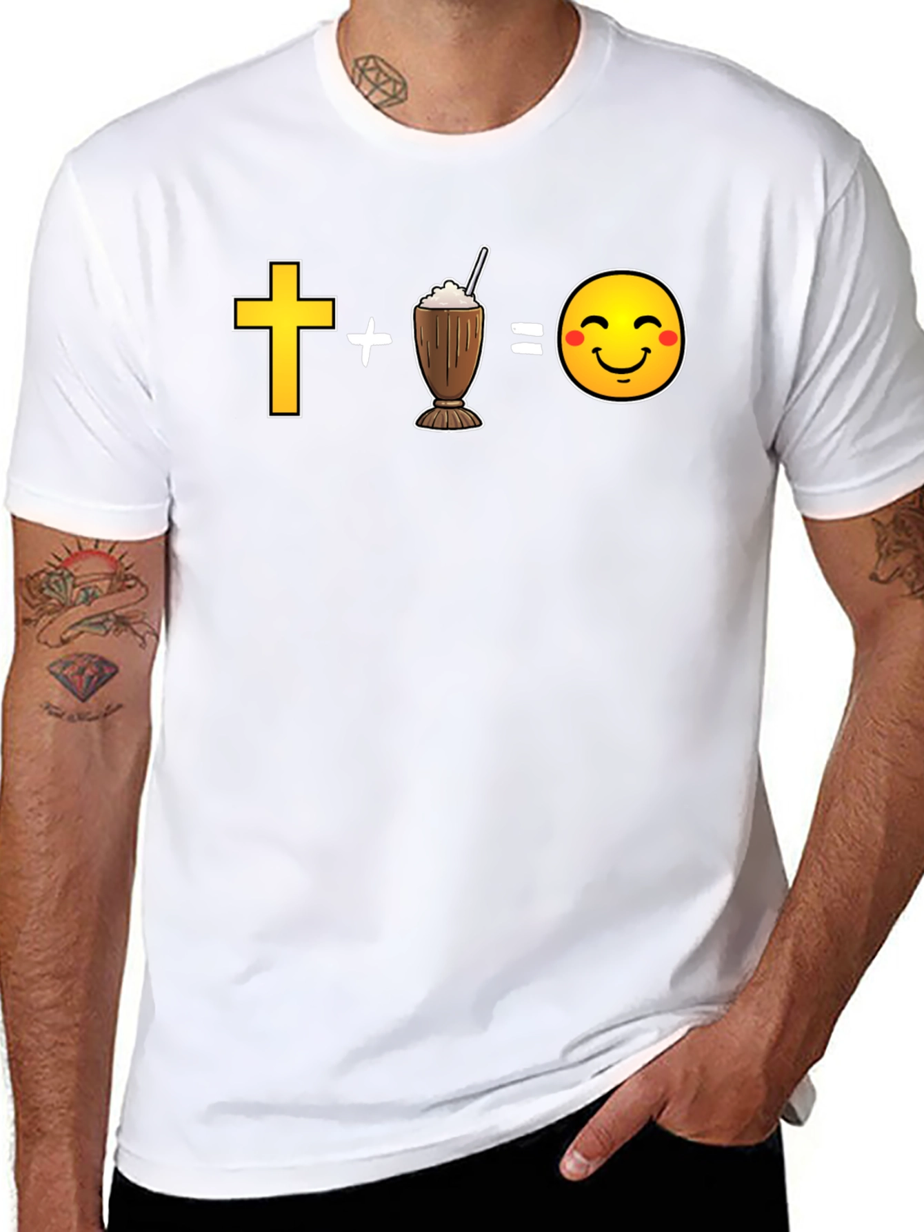 Cross Plus Shake Equals Happy T-Shirt