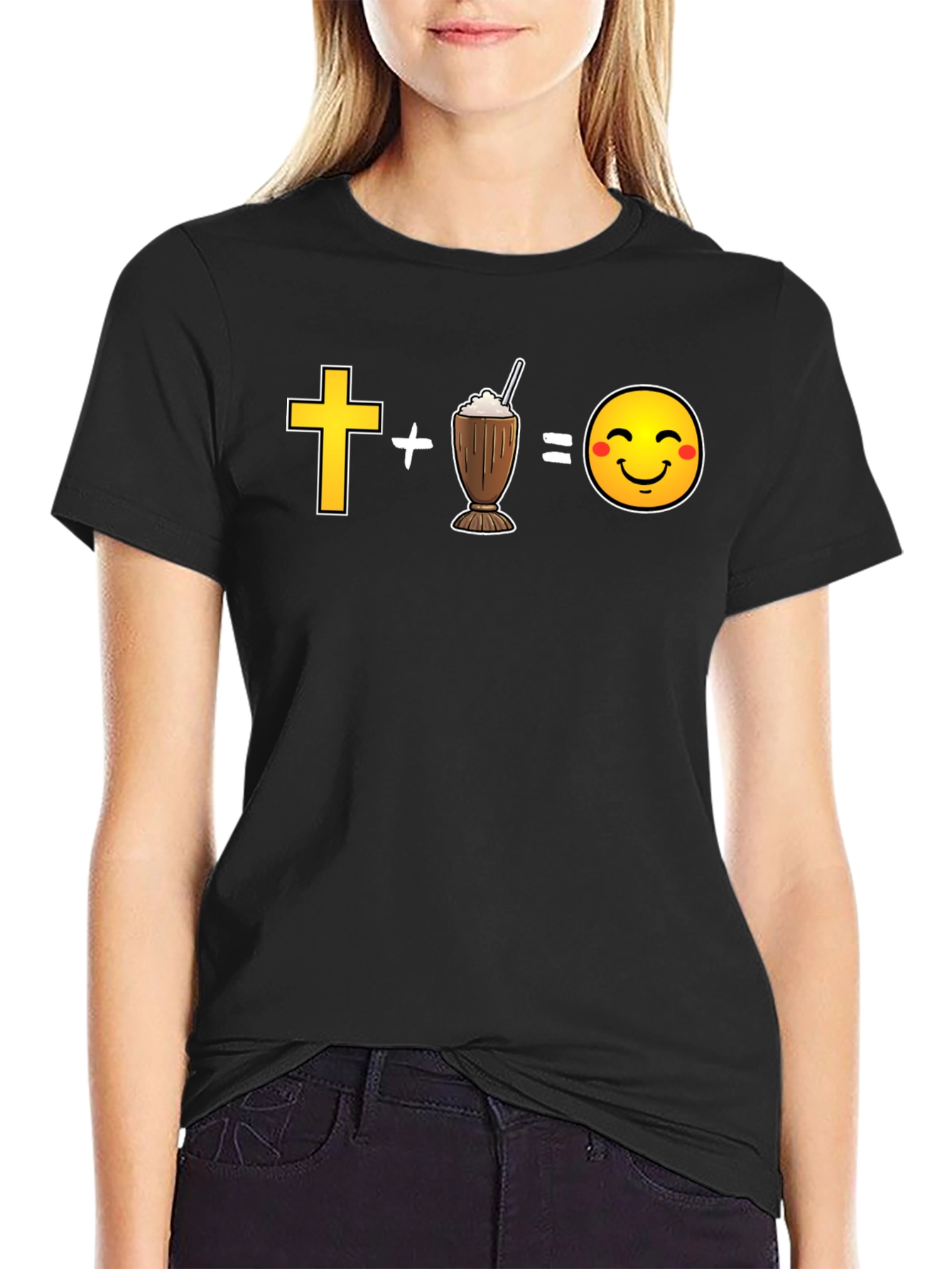 Cross Plus Shake Equals Happy T-Shirt