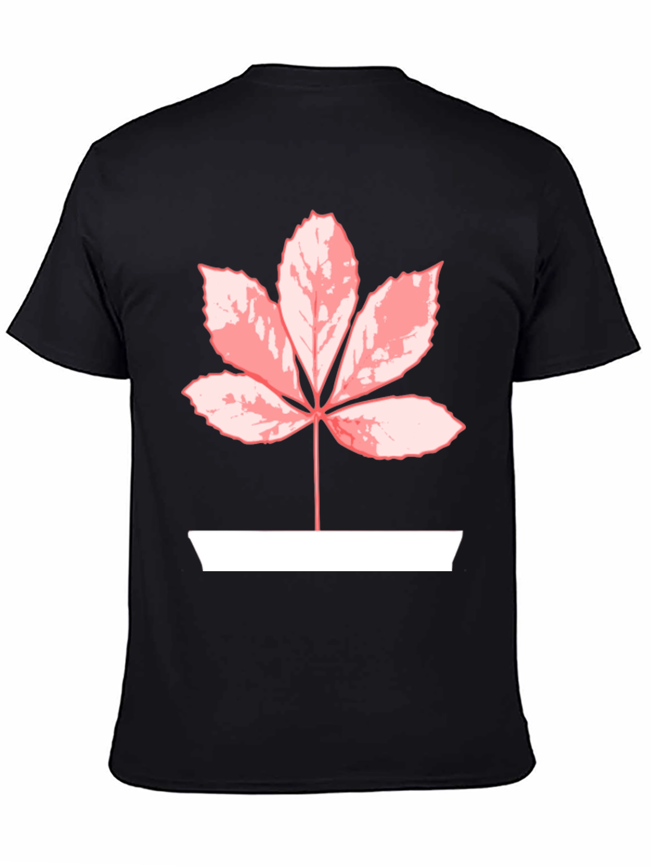 Leaf Graphic Tee - Black Casual Shirt