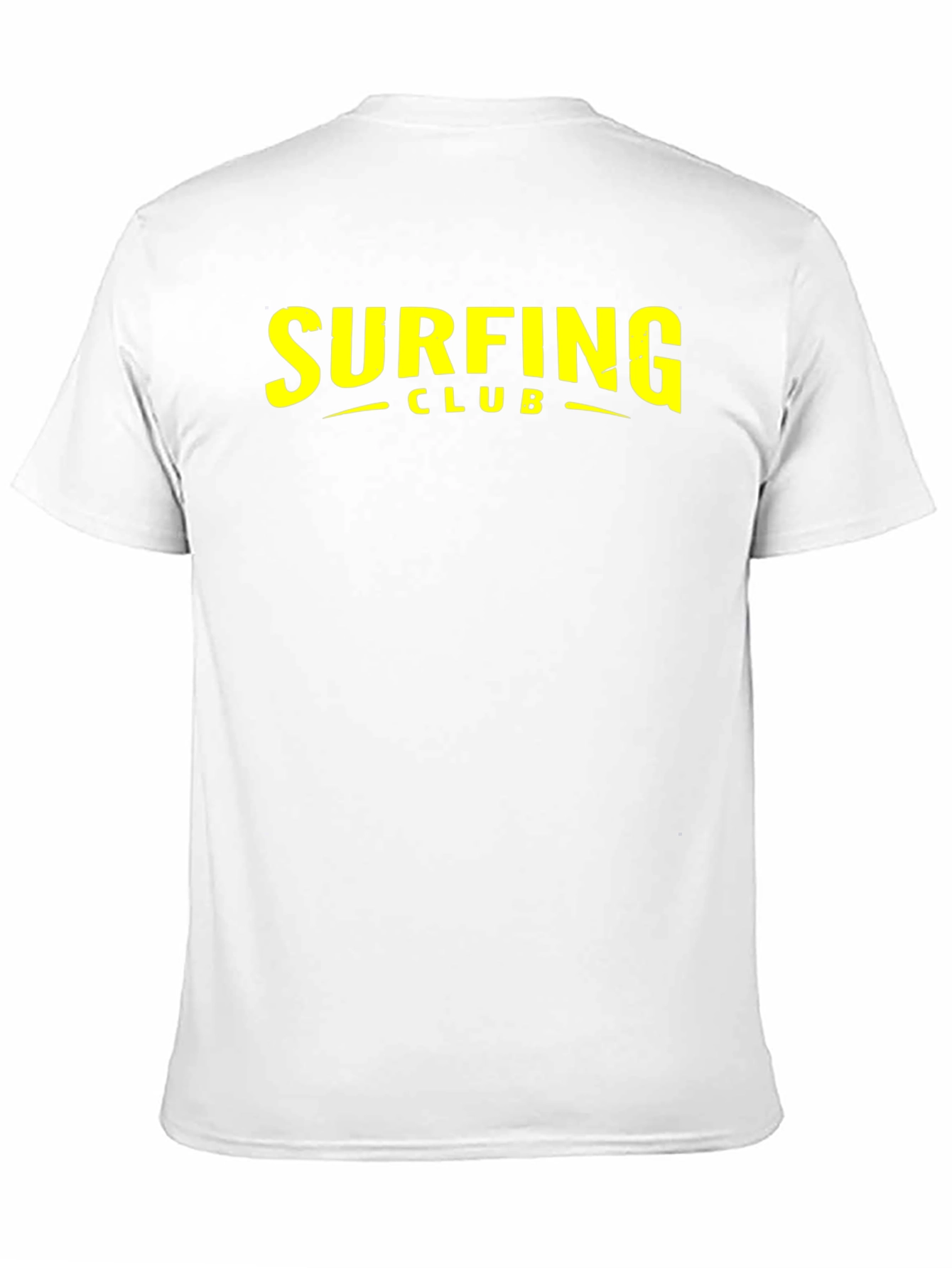 Surfing Club Graphic Tee - Black Cotton T-Shirt