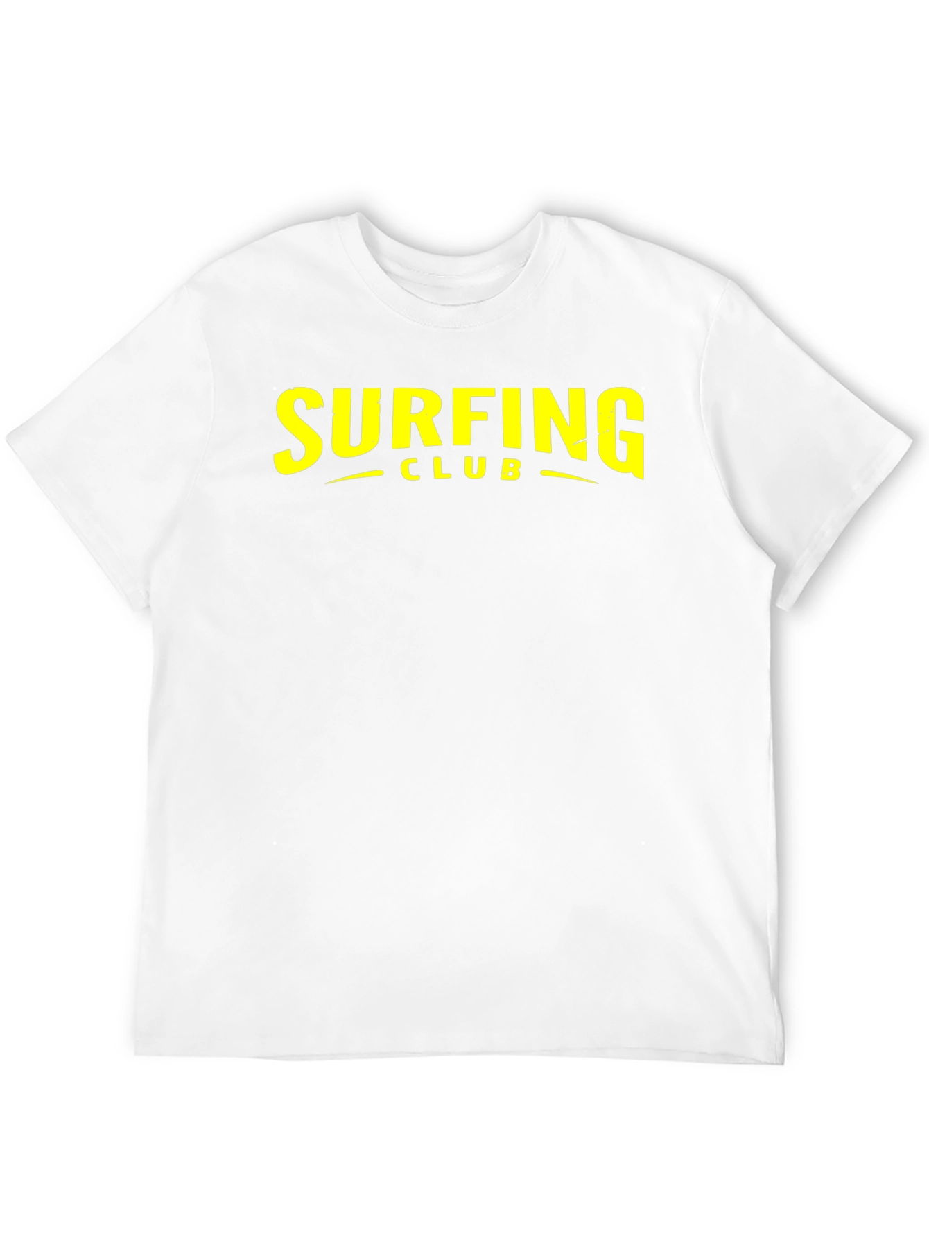 Surfing Club Graphic Tee - Black Cotton T-Shirt