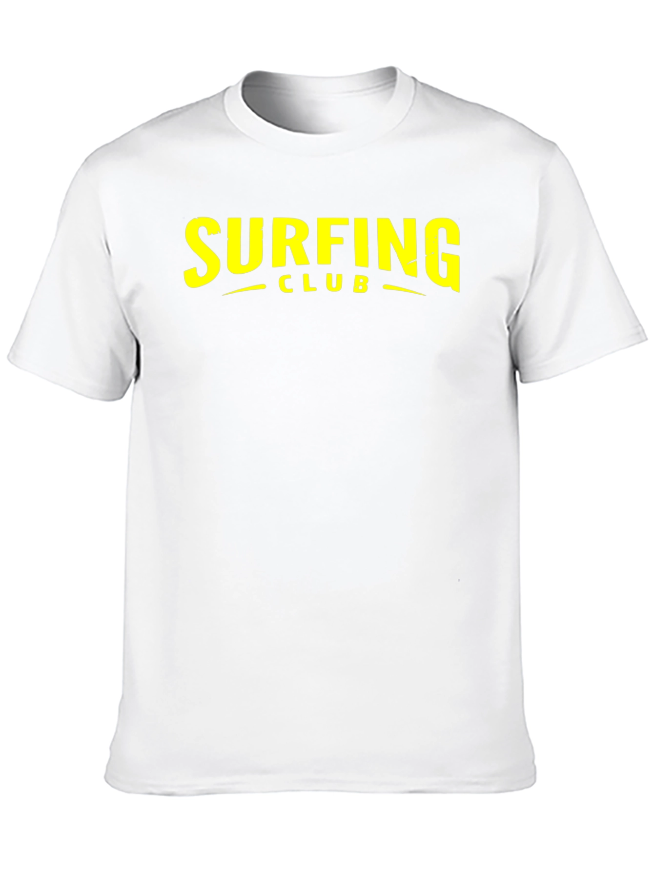 Surfing Club Graphic Tee - Black Cotton T-Shirt