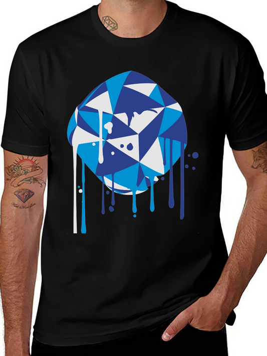 Abstract Geometric Diamond Graphic Tee