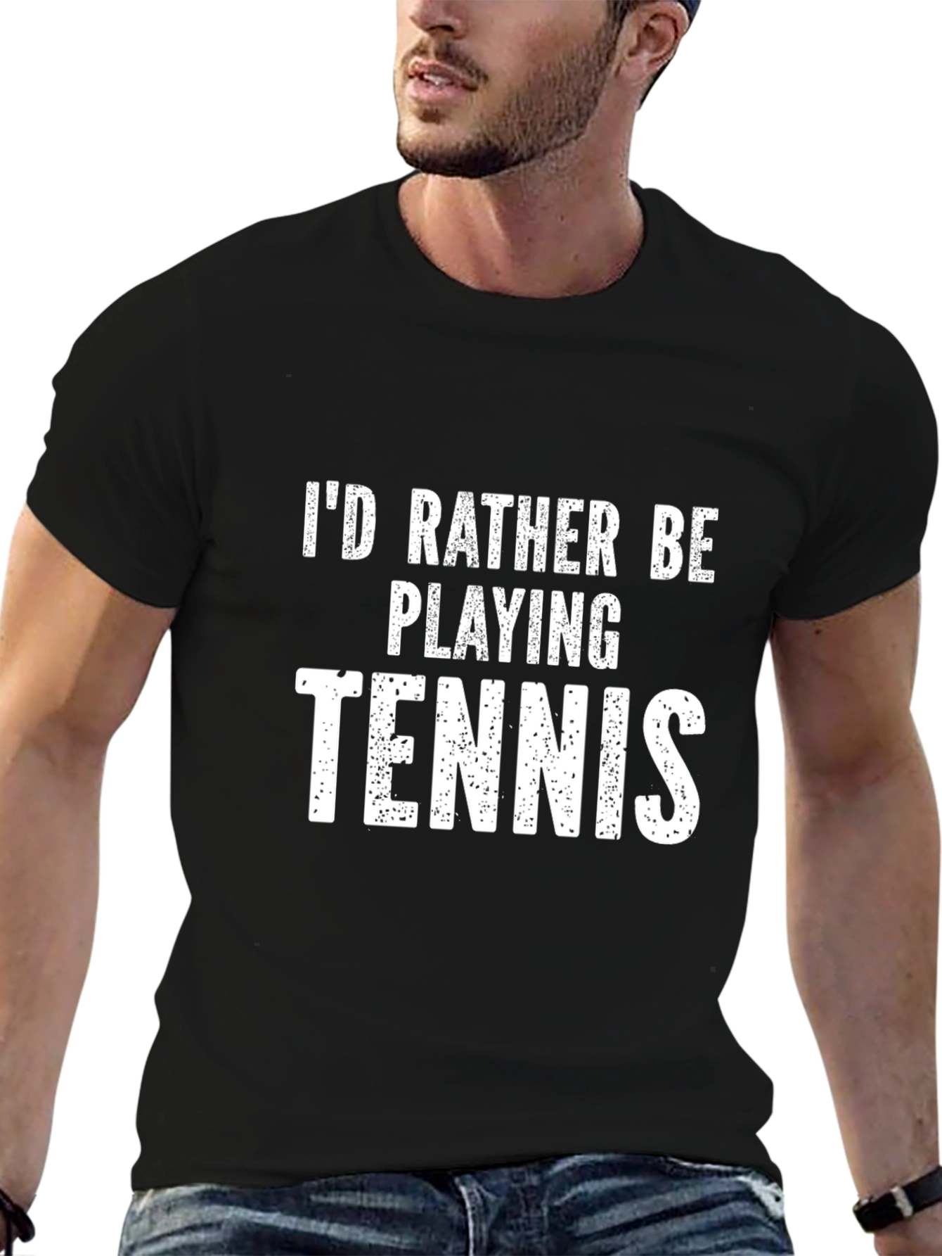 Id Rather Be Playing Tennis Graphic Tee