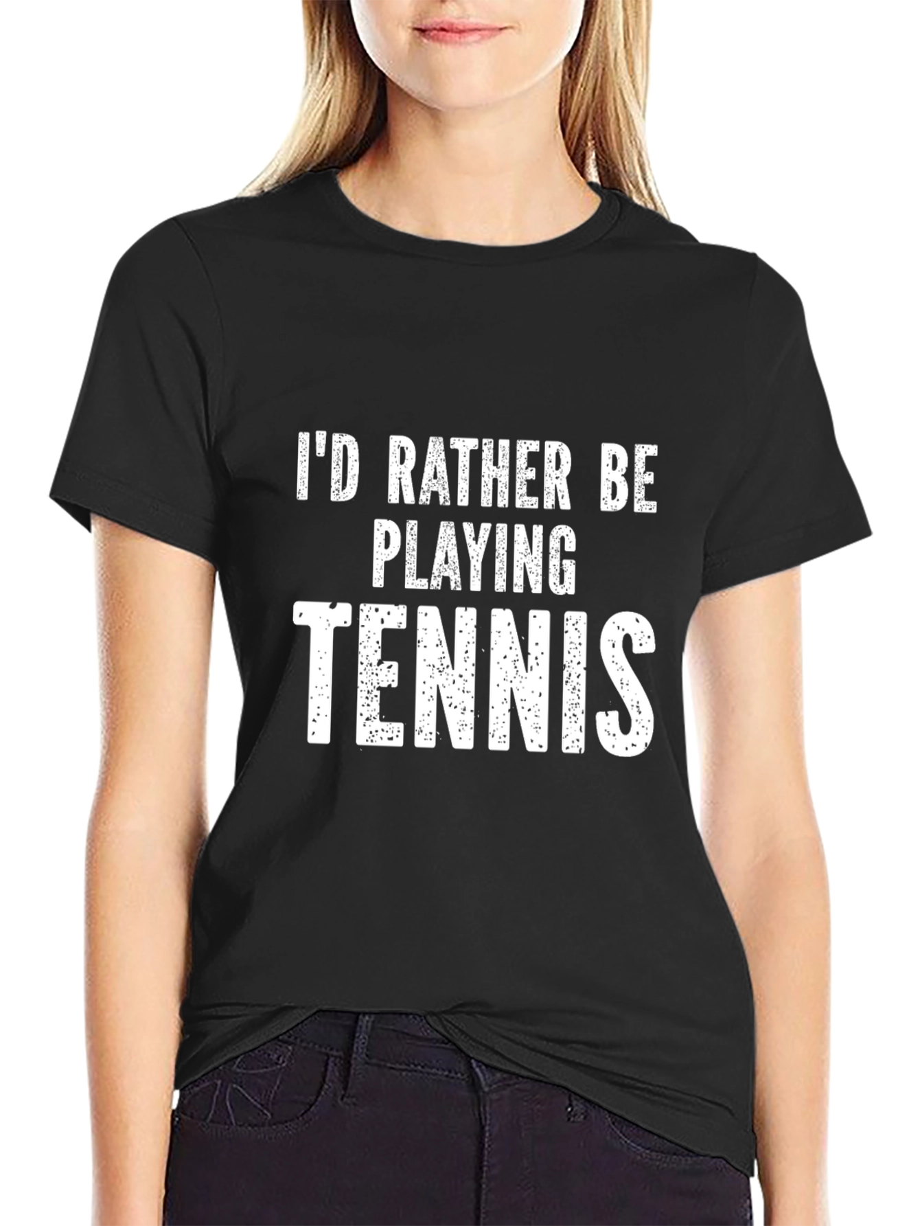 Id Rather Be Playing Tennis Graphic Tee