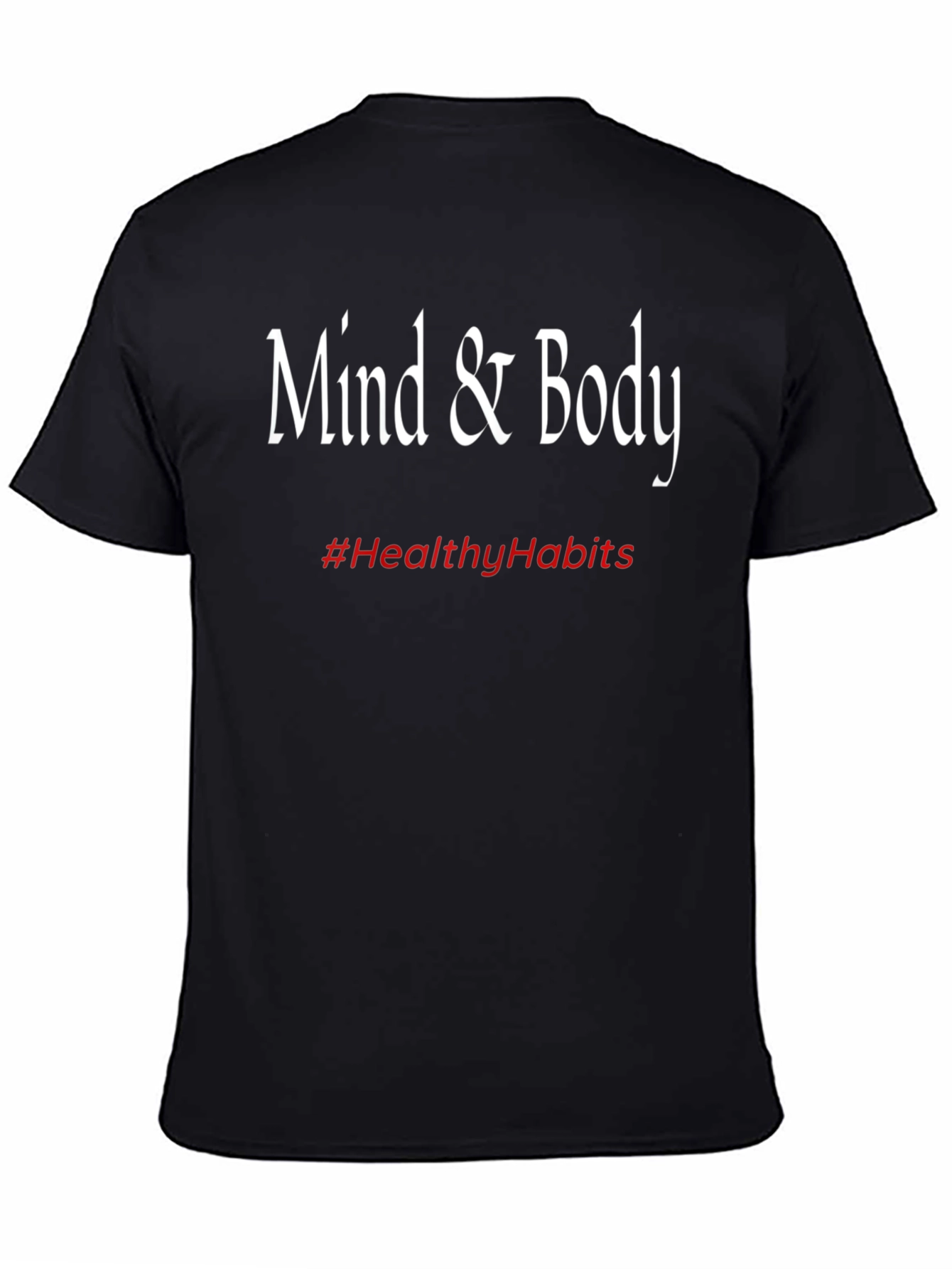Mind & Body Tee - Healthy Habits Black T-Shirt