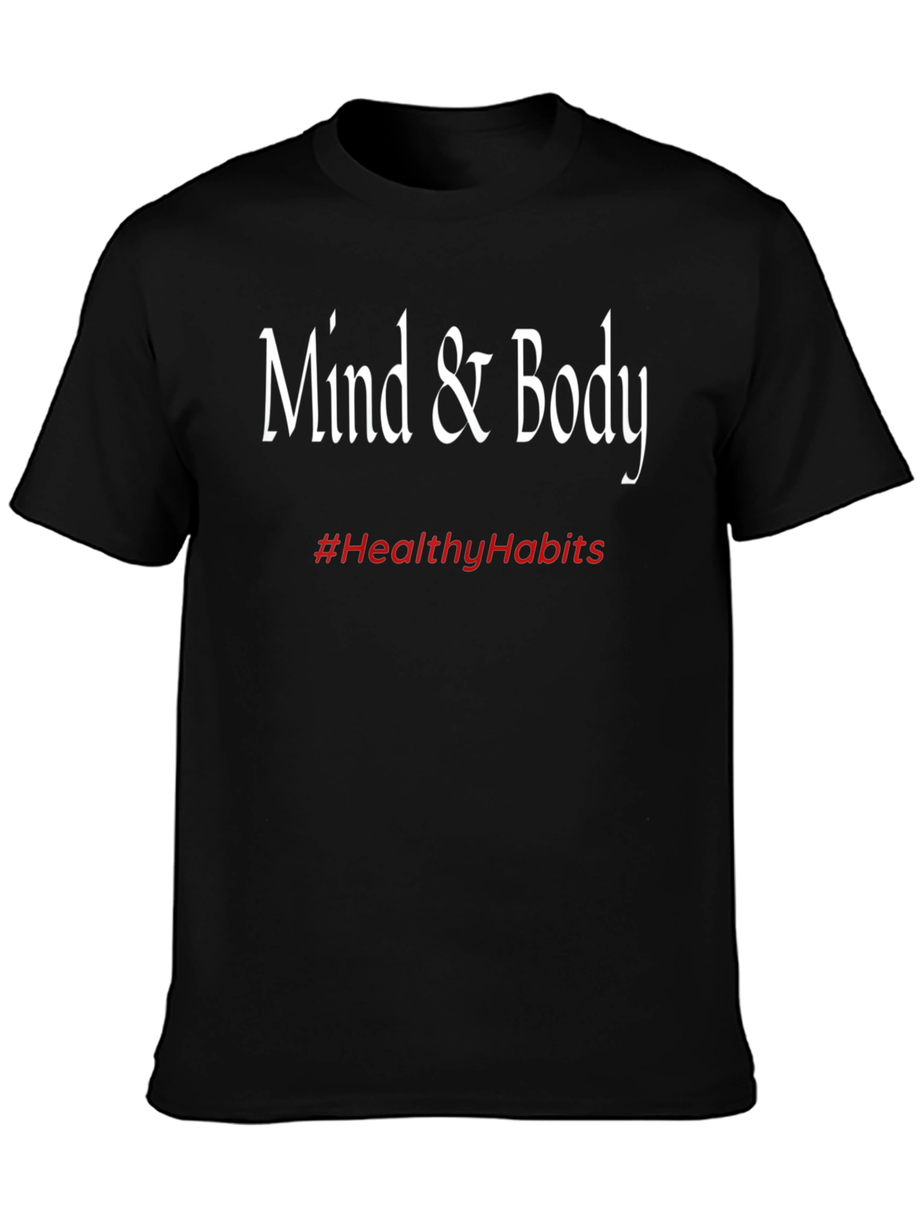 Mind & Body Tee - Healthy Habits Black T-Shirt