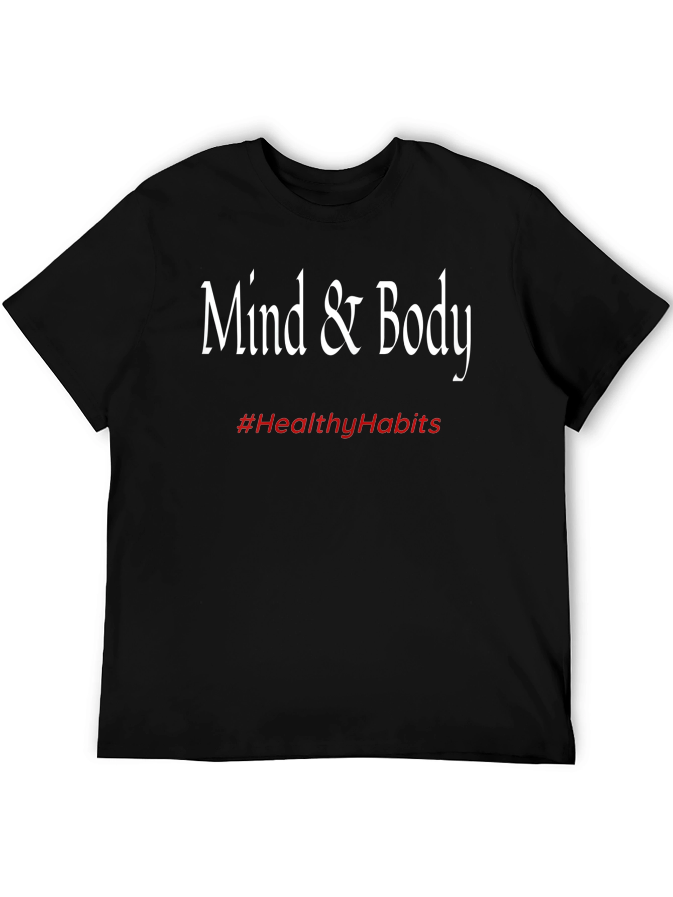 Mind & Body Tee - Healthy Habits Black T-Shirt