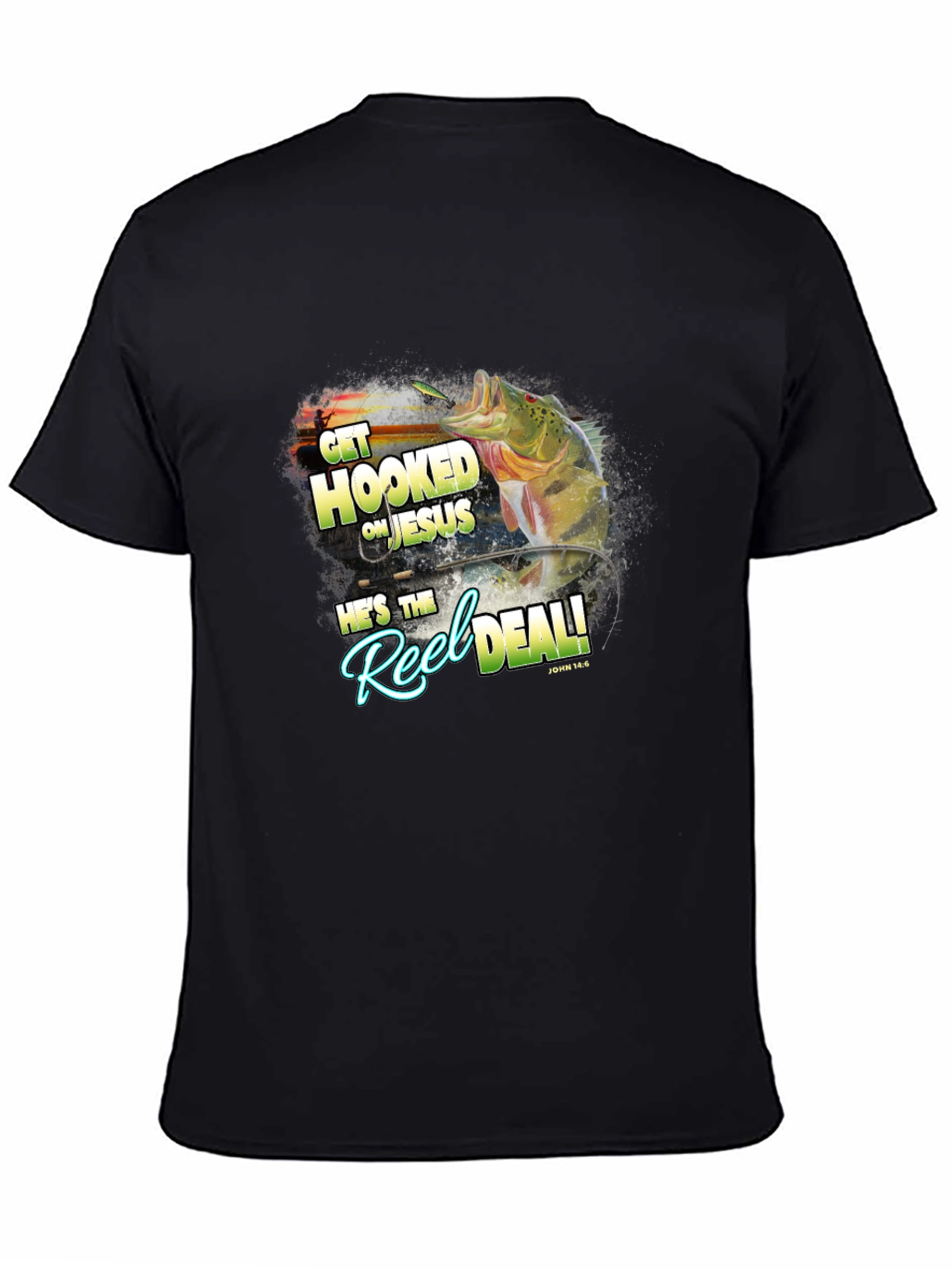 Get Hooked on Jesus Graphic T-Shirt