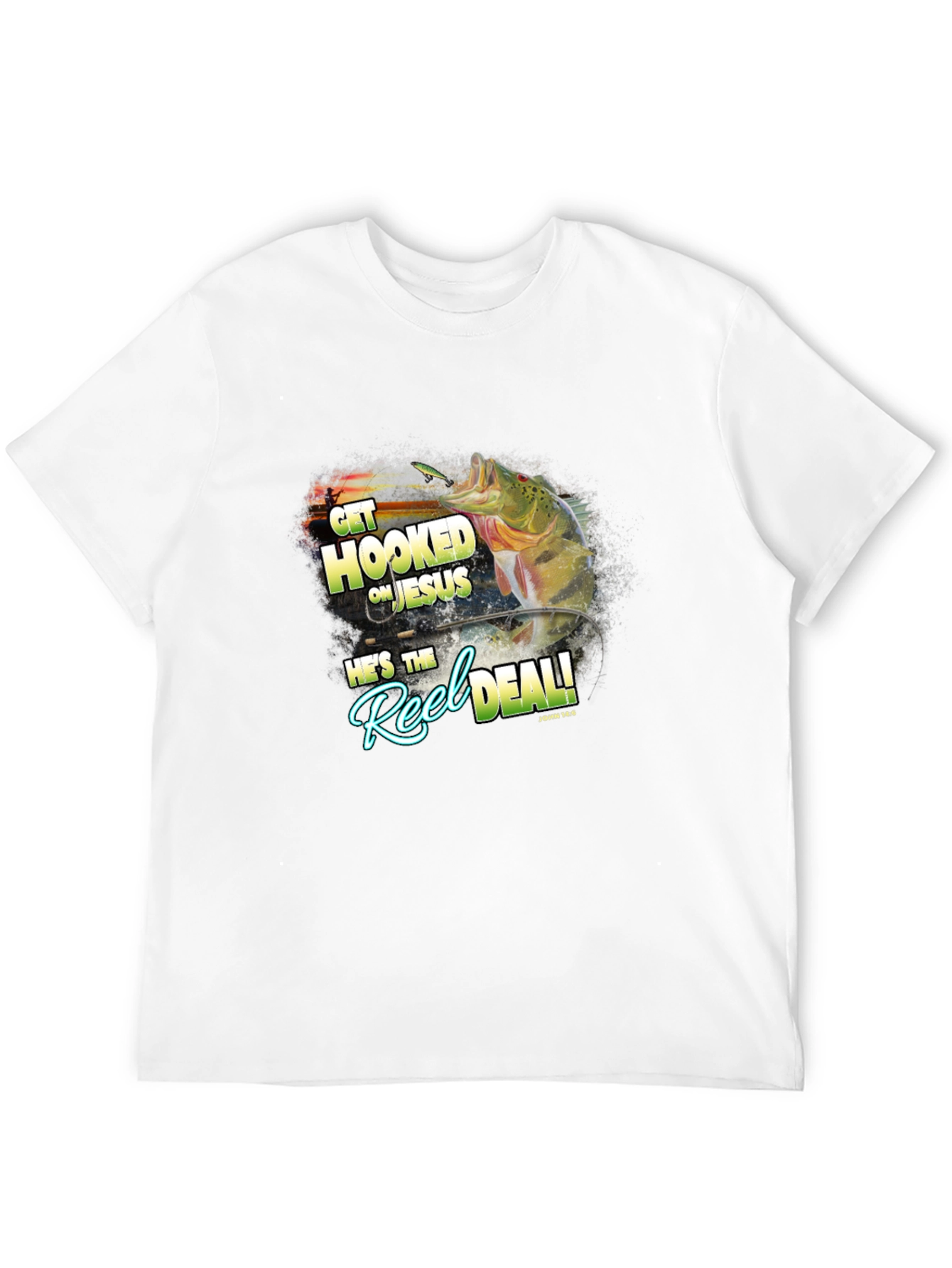 Get Hooked on Jesus Graphic T-Shirt