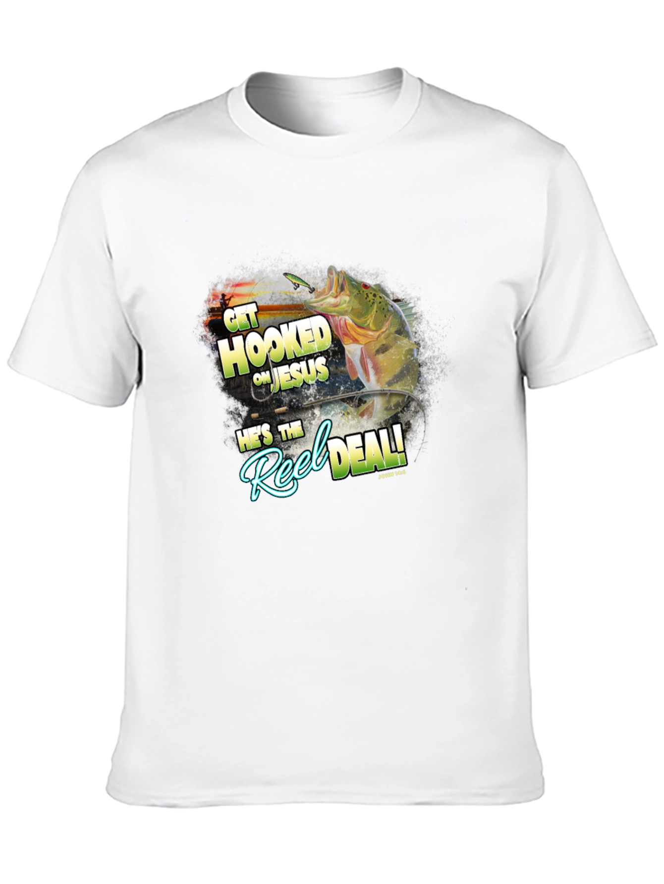Get Hooked on Jesus Graphic T-Shirt