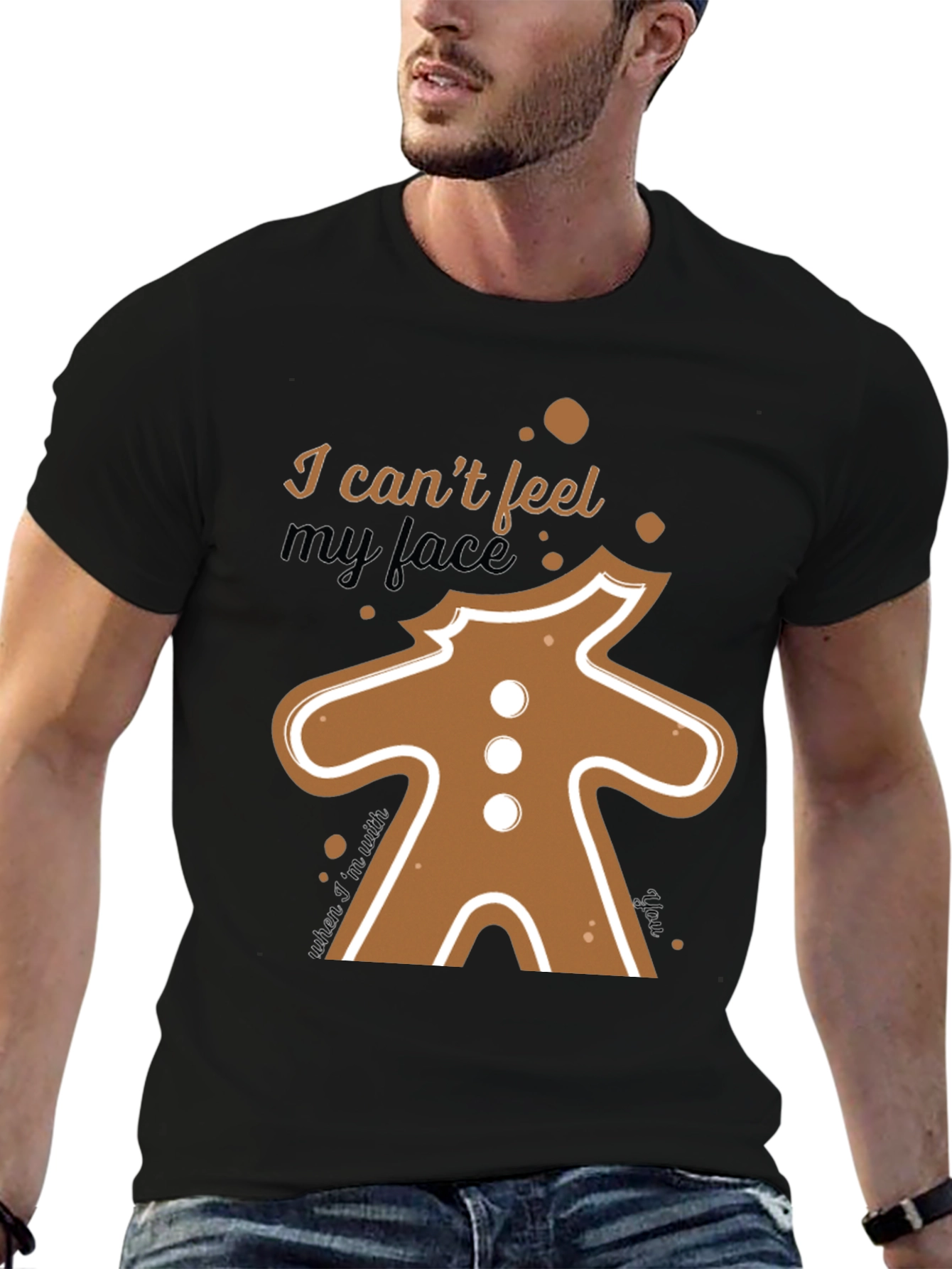 I Cant Feel My Face Gingerbread T-Shirt
