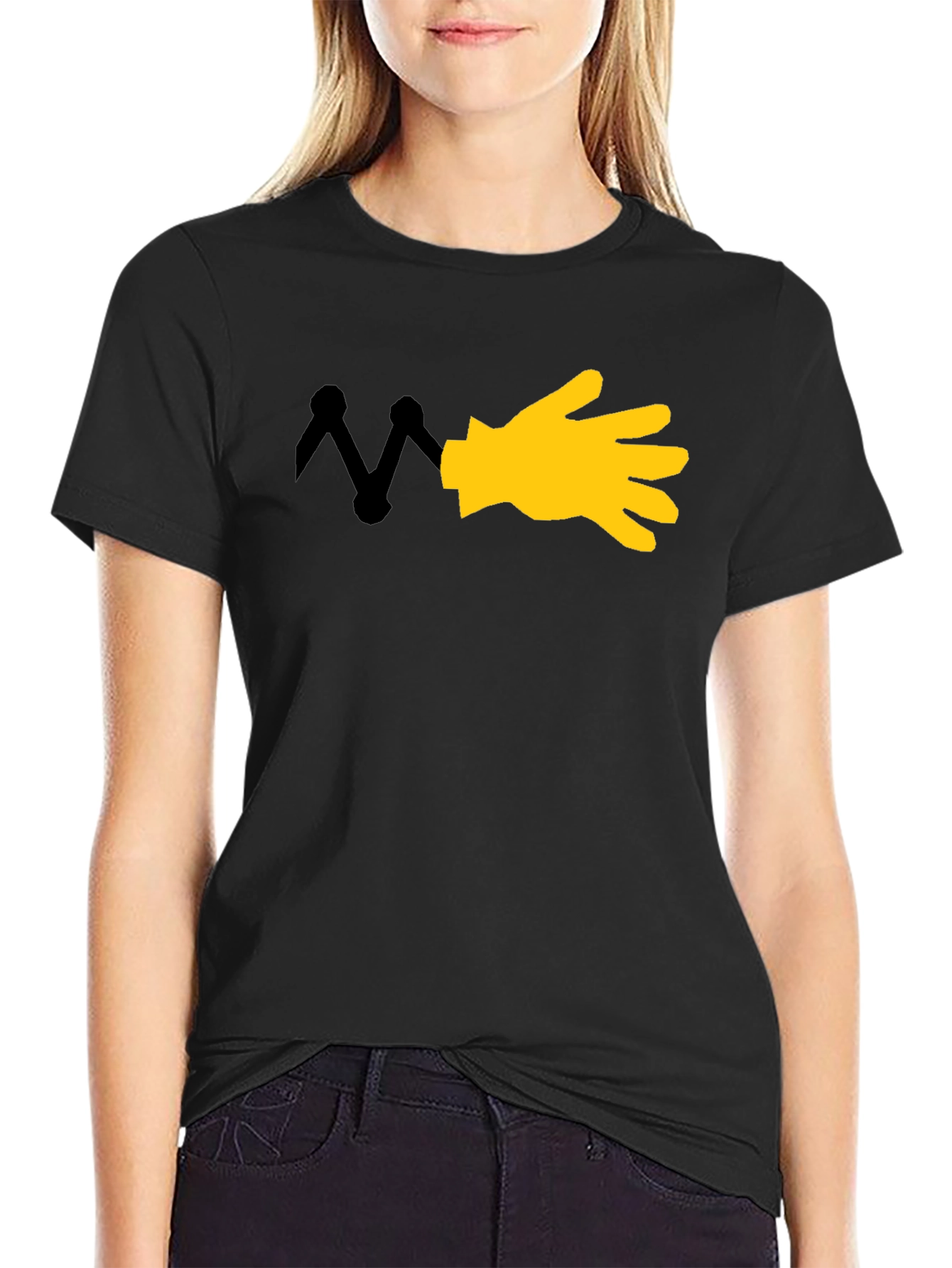 Cartoon Hand Graphic T-Shirt