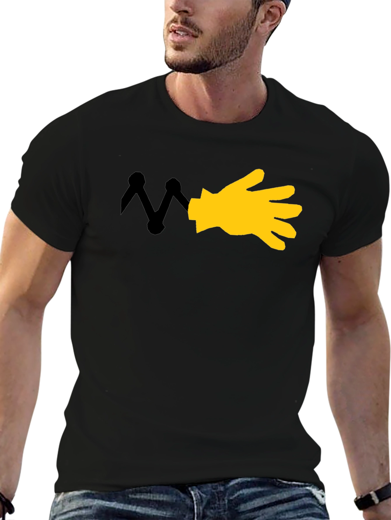 Cartoon Hand Graphic T-Shirt