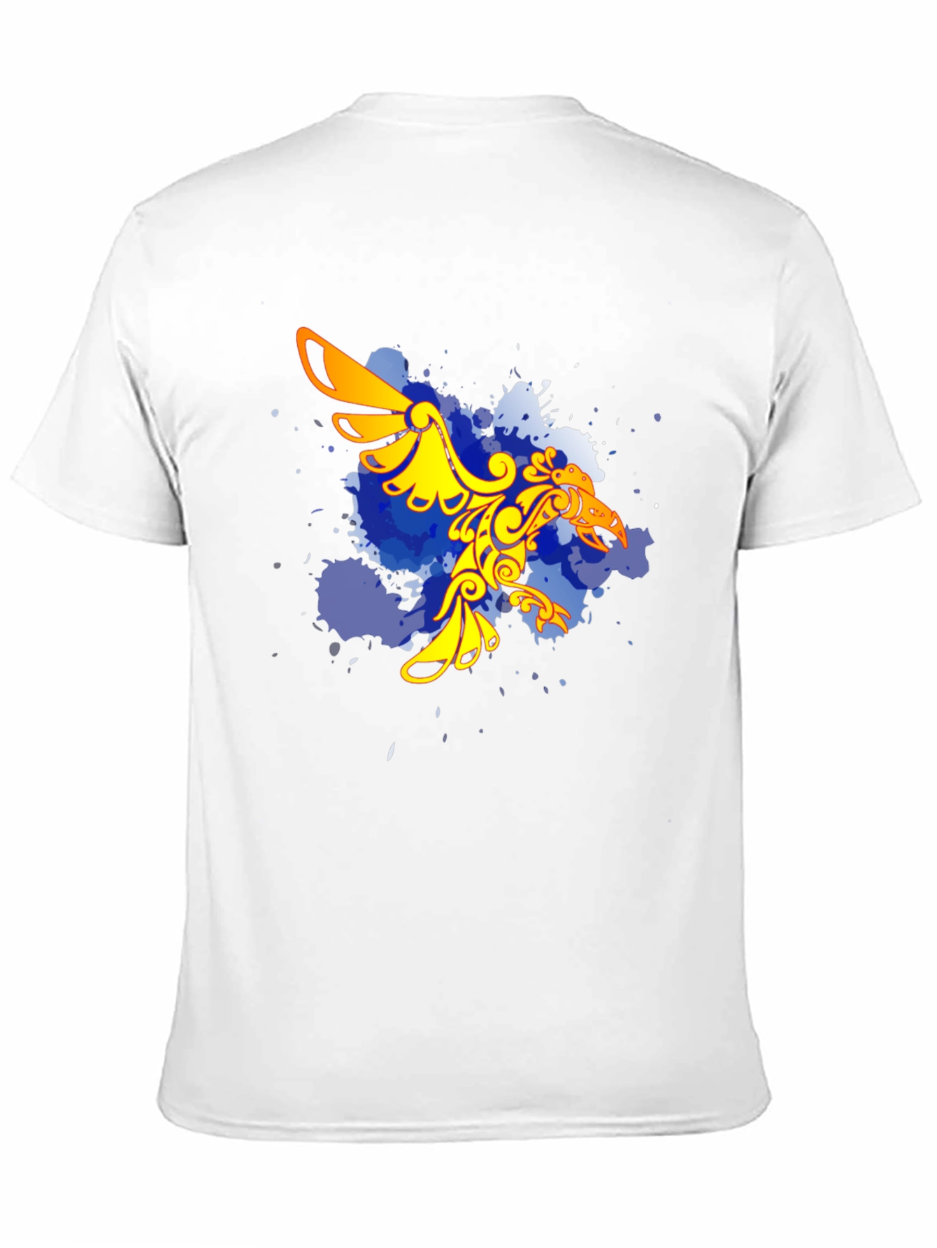 Black T-Shirt with Gold Eagle Graphic