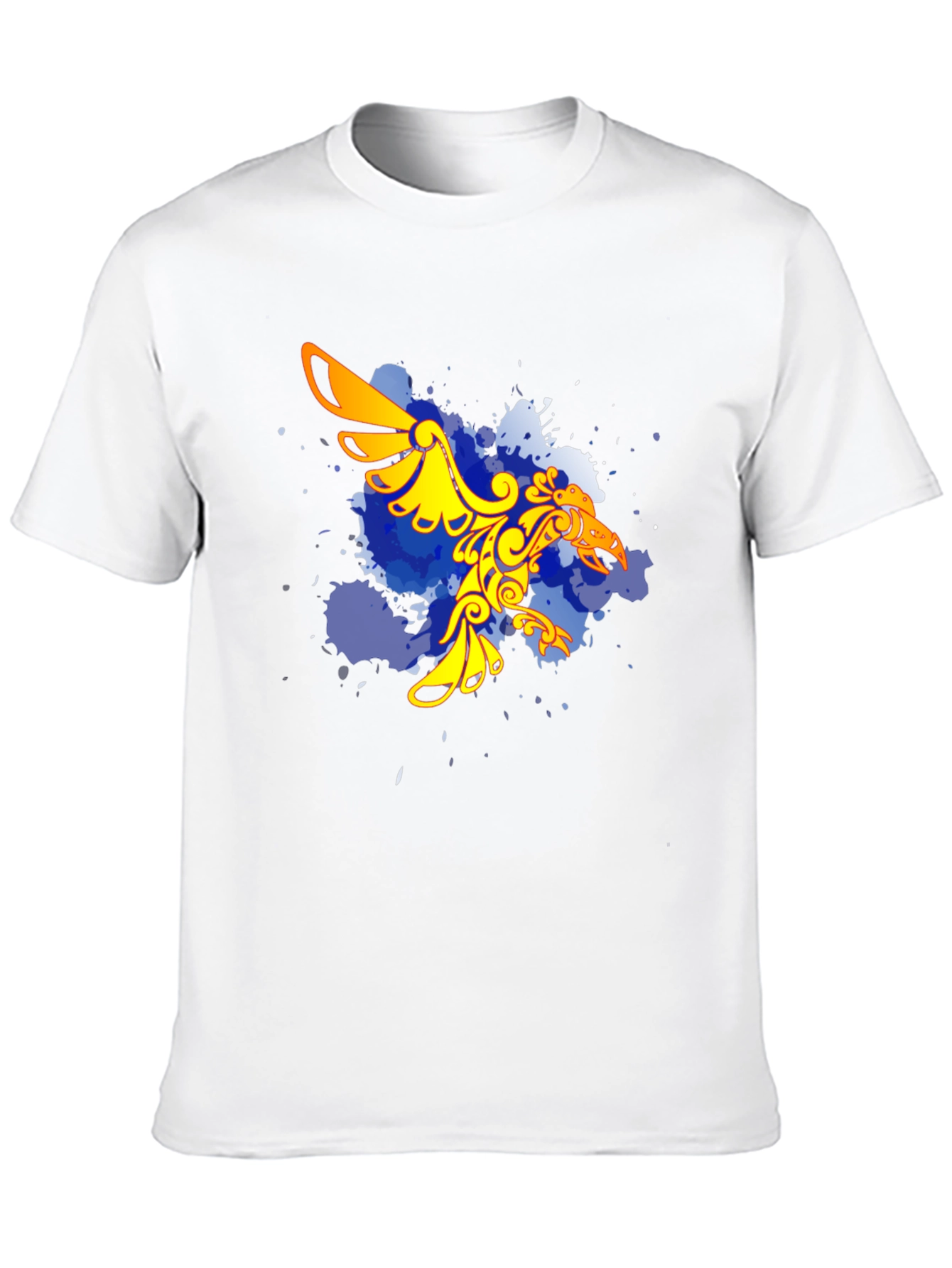 Black T-Shirt with Gold Eagle Graphic